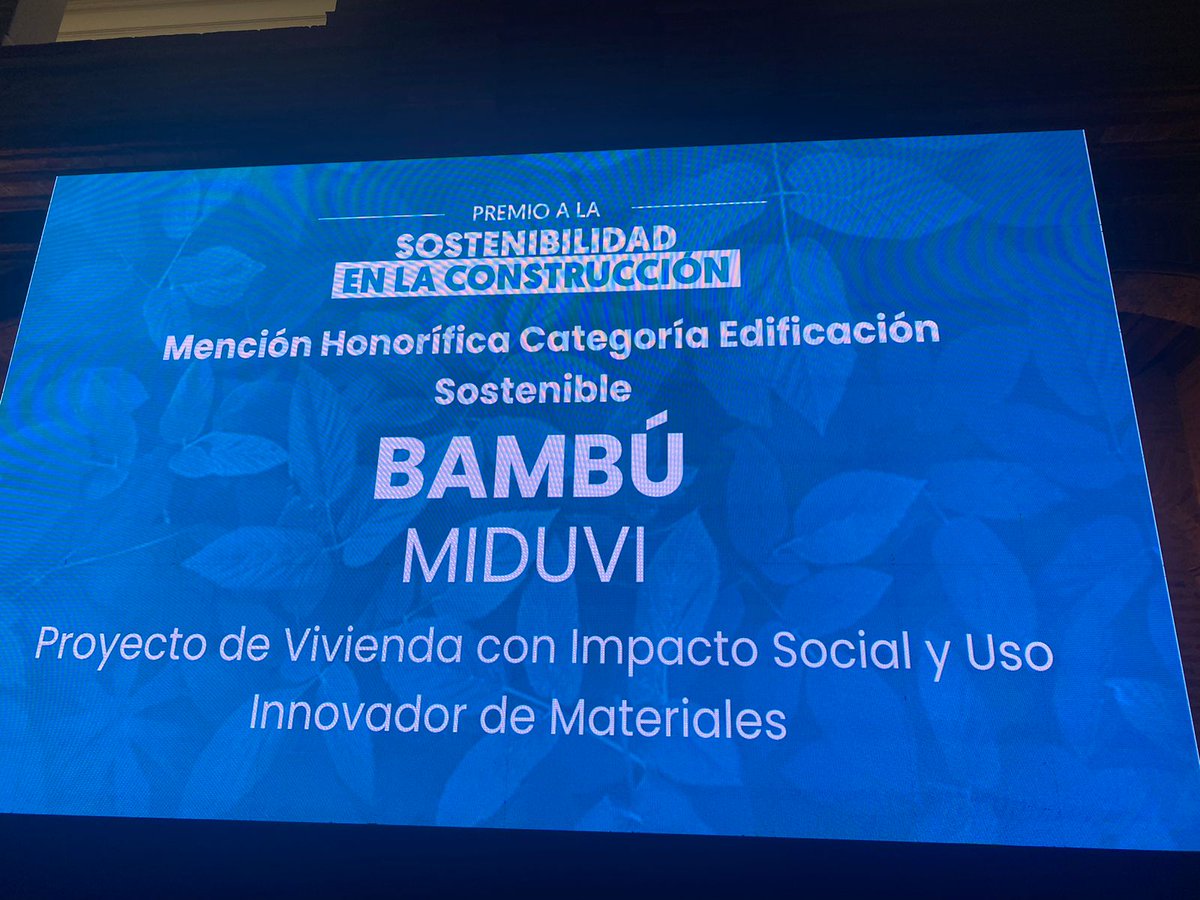 inbarlac's tweet image. La Vivienda Social Sostenible de bambú construida en Olmedo, Manabí por @ViviendaEc  con el apoyo de @INBARofficial  y @aecidecuador  recibió una mención de honor en el Premio a la Sostenibilidad en la Construcción.