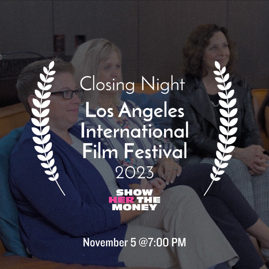 ShowHerTheMony's tweet photo. A closing night to remember. 🤩 We are overjoyed to say that #ShowHerTheMoney is an official #LAIFF2023 selection. We hope to see our West Coast friends there on November 5 at 7:00 PM as we finish the festival with a bang. 💥 https://t.co/d1tYNdz2fZ https://t.co/p2GzFh64eP