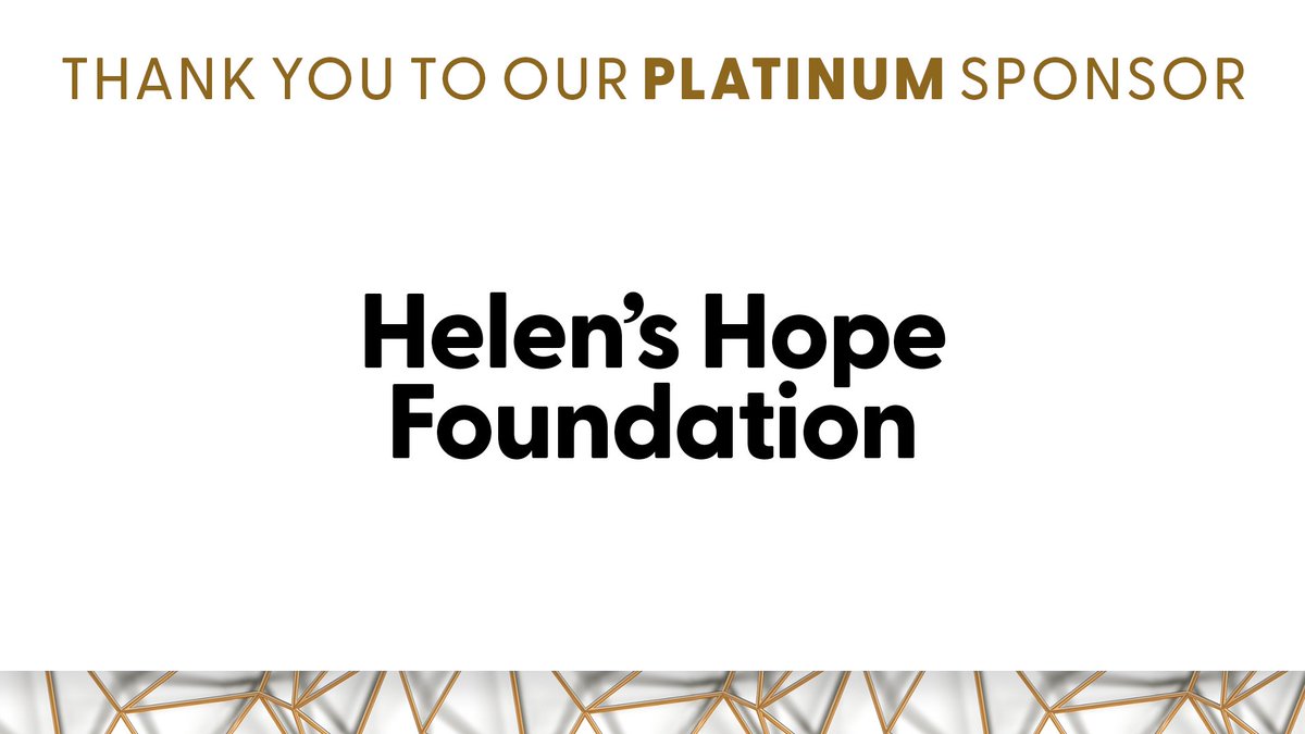 One more platinum sponsor to share our appreciation with! Many thanks to Helen's Hope Foundation for your continued support supporting access to justice for all. This is the last chance to attend our Open the Gates Gala; get your tickets at administerjustice.org/openthegates