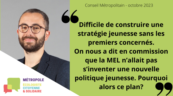 Fin du #ConseilMEL. <a href="/Maldandachi/">Maroin Al Dandachi 🌻</a> regrette un plan jeunesse sans plan d'action, sans outils, sans budget. 
On nous demande littéralement d'adopter des orientations et "des outils existants et à créer" !