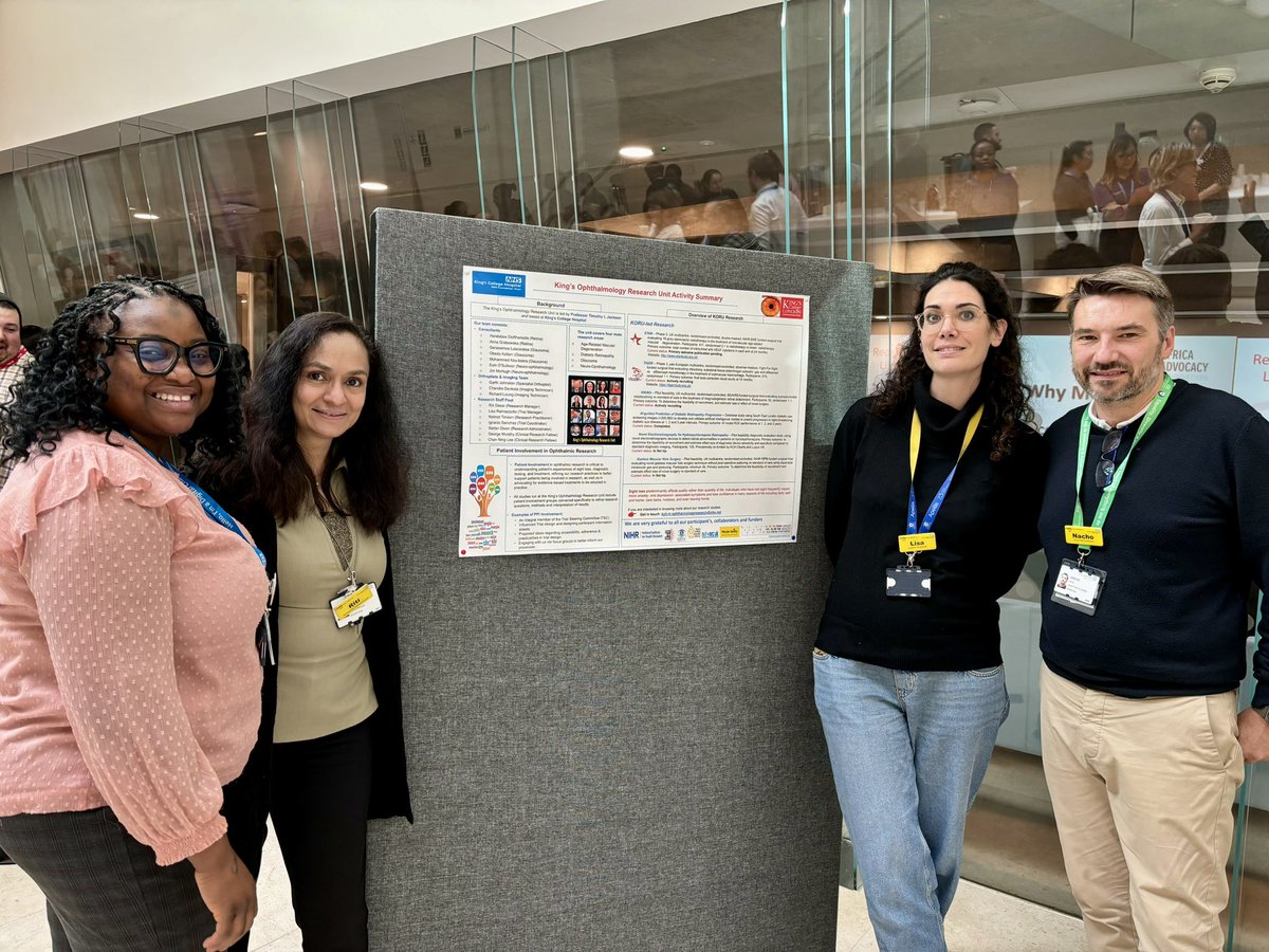 riti_desai's tweet photo. #KARSM23 #research 
Had a good time at annual research meeting. 
Thrilled to have also won the poster competition showcasing our work!
#KORU #ophthalmologyresearch @KCH_Research @lifecourse_KCL https://t.co/jPVNJkEOSQ