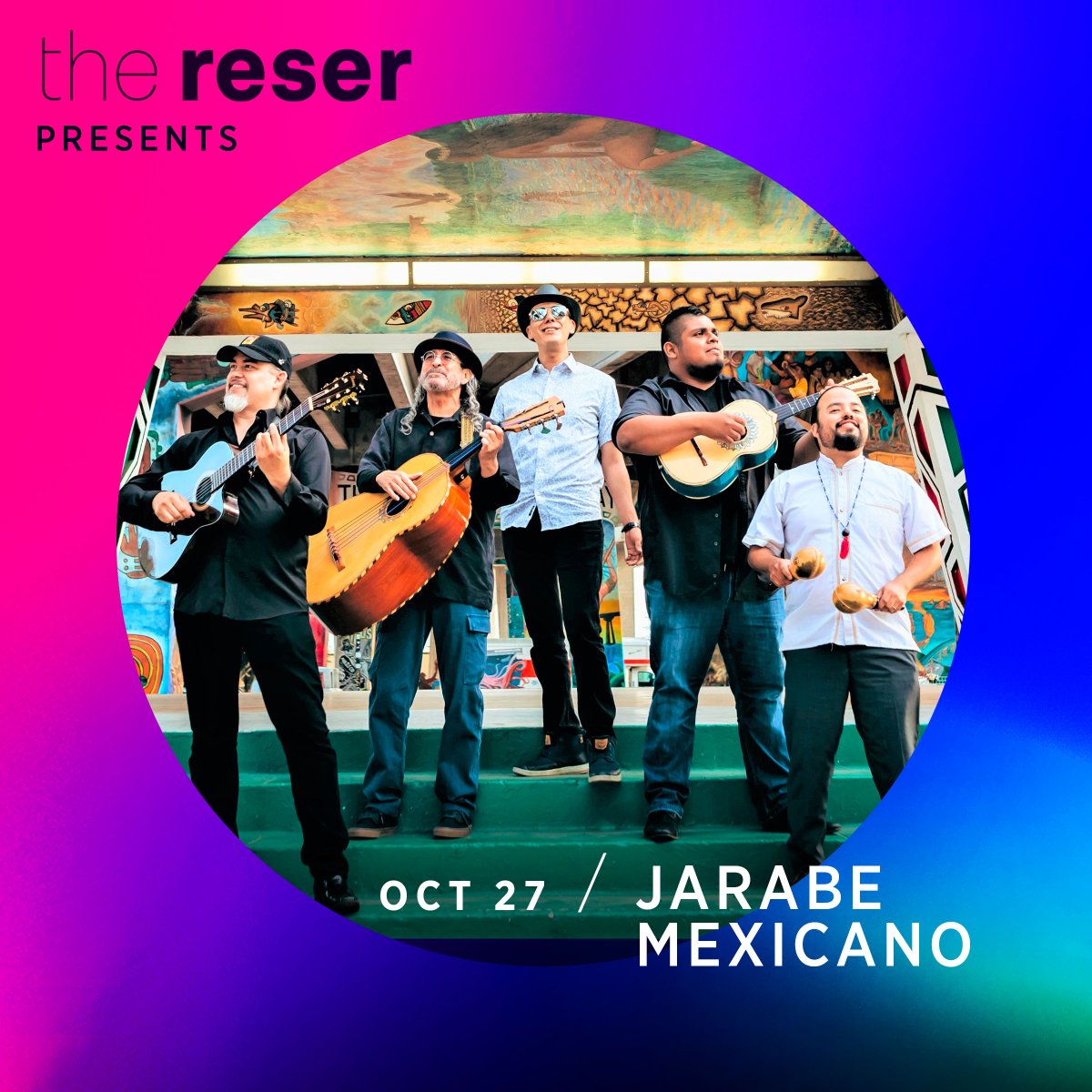 The Reser Presents Jarabe Mexicano: Dia De Los Muertos, October 27th at 7:30pm

See the link below for more information!
thereser.org/event/jarabe-m…