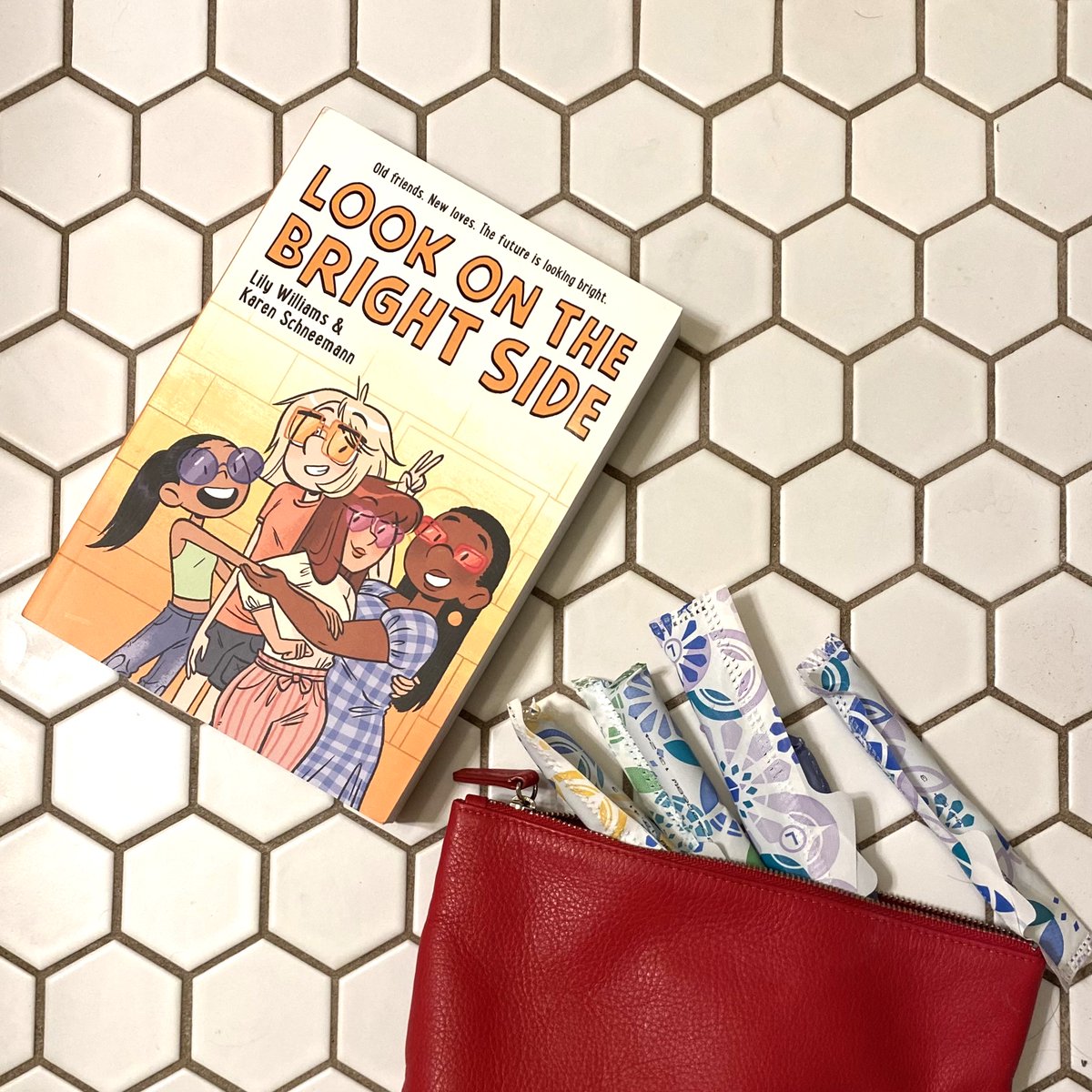 Your favorite best friends from Go With The Flow are back in LOOK ON THE BRIGHT SIDE by @lwbean & Karen Schneemann! With feelings running high and hearts on the line, can their friendship survive a year at Hazelton High? bit.ly/3RD5Etd