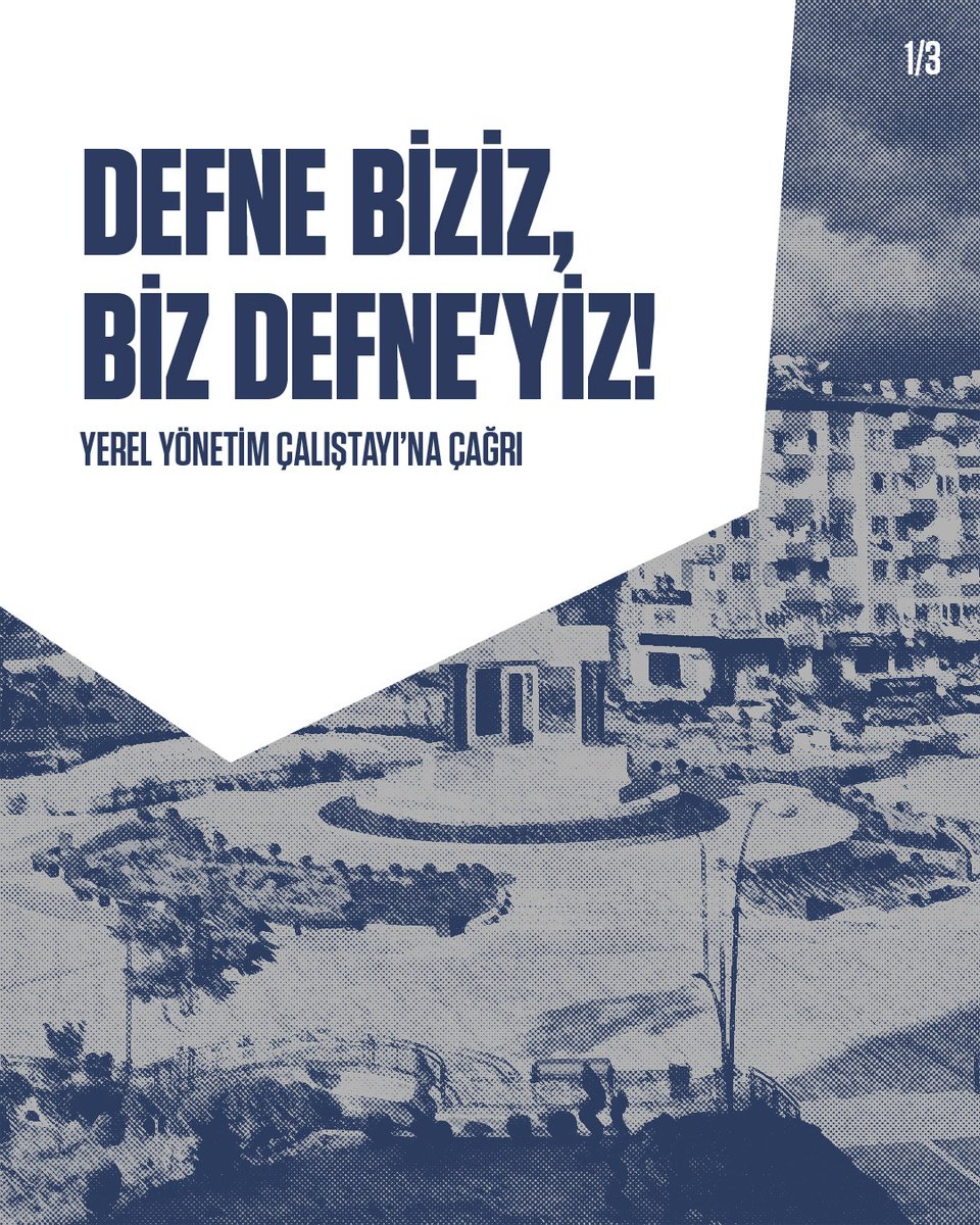 hataytoplumsal's tweet photo. DEFNE BİZİZ, BİZ DEFNE'YİZ!
Halkın çıkarını değil kendi çıkarını önceleyen düzen belediyeciliğine karşı yeni bir yerel yönetim anlayışını hep birlikte tartışmak üzere yola çıkıyoruz.
Kasım ayında düzenleyeceğimiz Yerel Yönetim Çalıştayı'na herkesi çağırıyoruz.
#defnebiziz https://t.co/7inoLx1KyE