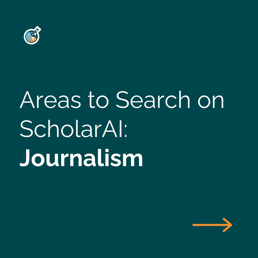ScholarAI_'s tweet photo. Journalism x ScholarAI - Where do we come in?
Take a look at these different areas of journalism that ScholarAI can search for articles, papers, and publications in. 📚
#ScholarAI #ChatGPT4 #AI #ChatGPTPlugin #ChatGPTHack #Engineering #Students #Journalists #Journalism https://t.co/OOGSSWPQjQ