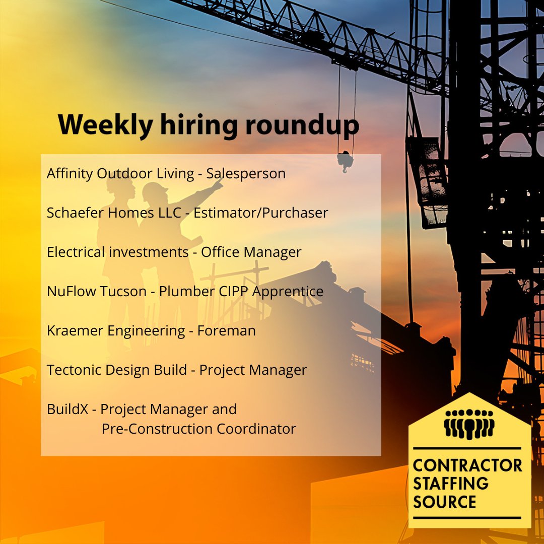 🌟 Big news! Another productive week for Contractor Staffing Source as we helped our clients bring on board some incredible new talent. 🎉We look forward to supporting your continued growth and success. #RecruitmentSuccess #BuildingTeams