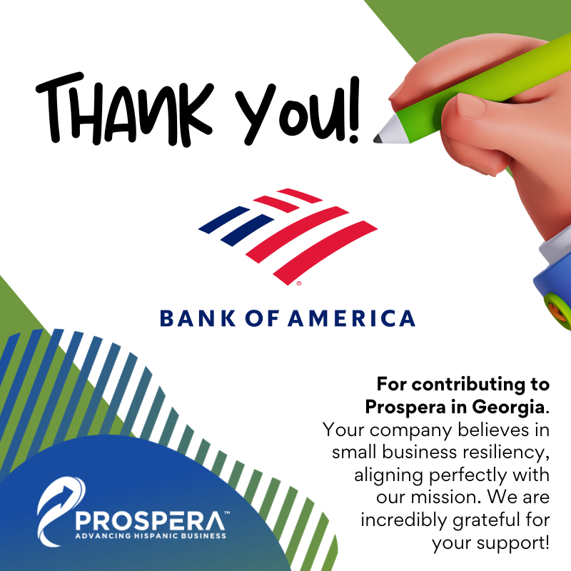 ProsperaUSA's tweet photo. 🏦#FeatureFriday With the help of @BankofAmerica, Prospera is able to flourish in our Georgia community.
💼 We've recently been awarded one of the bank's #BofAGrants, which we are immensely thankful for.
#ProsperaUSA #ProsperaPartners #GA https://t.co/nTnsi9YyOx