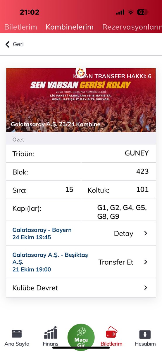 bakrmuhammet's tweet photo. Gs-BJK güney üst bilet mevcuttur almak isteyen dm ❤️💛 #kombinedevret #biletarıyorum #biletdevir #galatasaraybilet https://t.co/B9680b6OqR