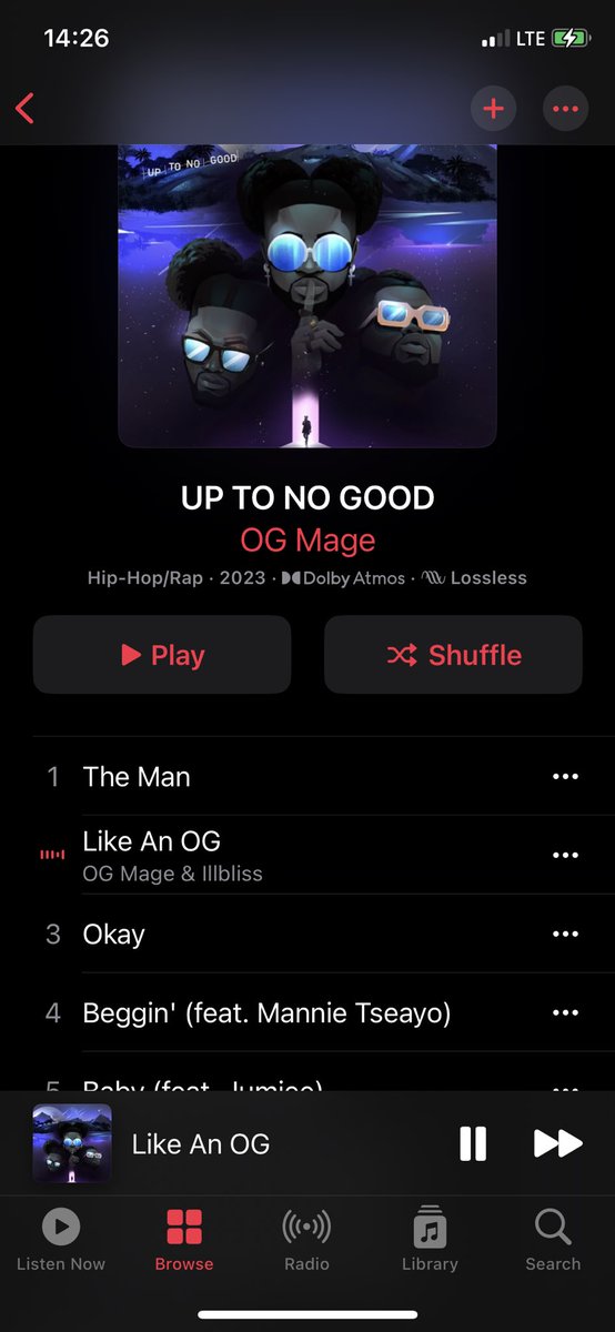 Sommie____'s tweet photo. I know I have said this and I will say it again, OG Mage no get mate!
Yโall should go listen to โUP TO NO GOOD EPโ by @ogmageofficial
#OGMAGE https://t.co/820GrOu8kx