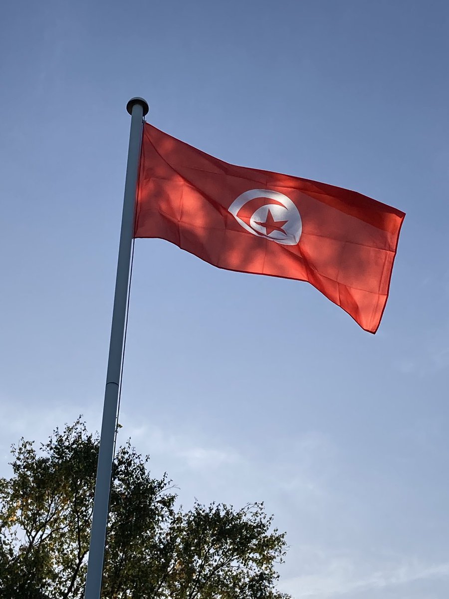 CarthageMagTN's tweet photo. Happy 196th anniversary of #Tunisia’s flag. 🇹🇳🇹🇳

Tunisia’s red and white flag,
adopted as the national flag in 1827. https://t.co/JeNAZhU1XB