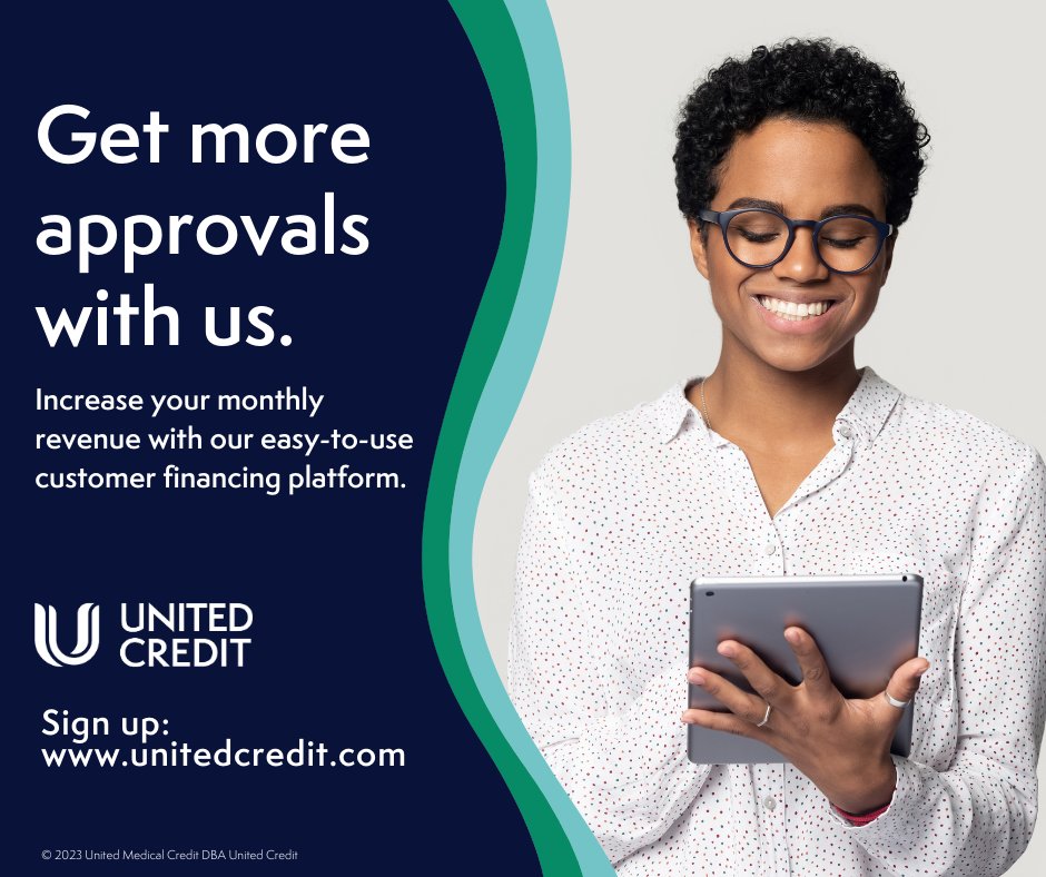 MedicalCredit's tweet photo. Our proprietary lending platform supports your business’ growth by giving your customers access to more affordable financing options and more opportunities for approval. Start increasing your revenue with us today! #financing #lending https://t.co/Jcu0KUtLEW