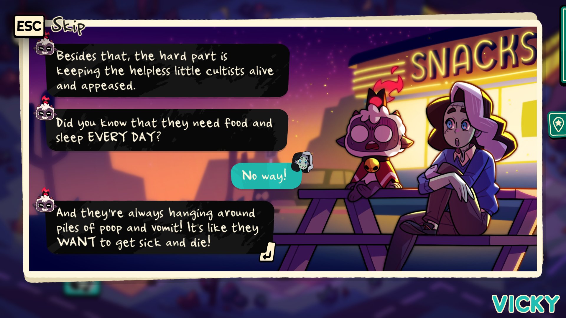 Cult of the Lamb is crossing over with Monster Prom 3