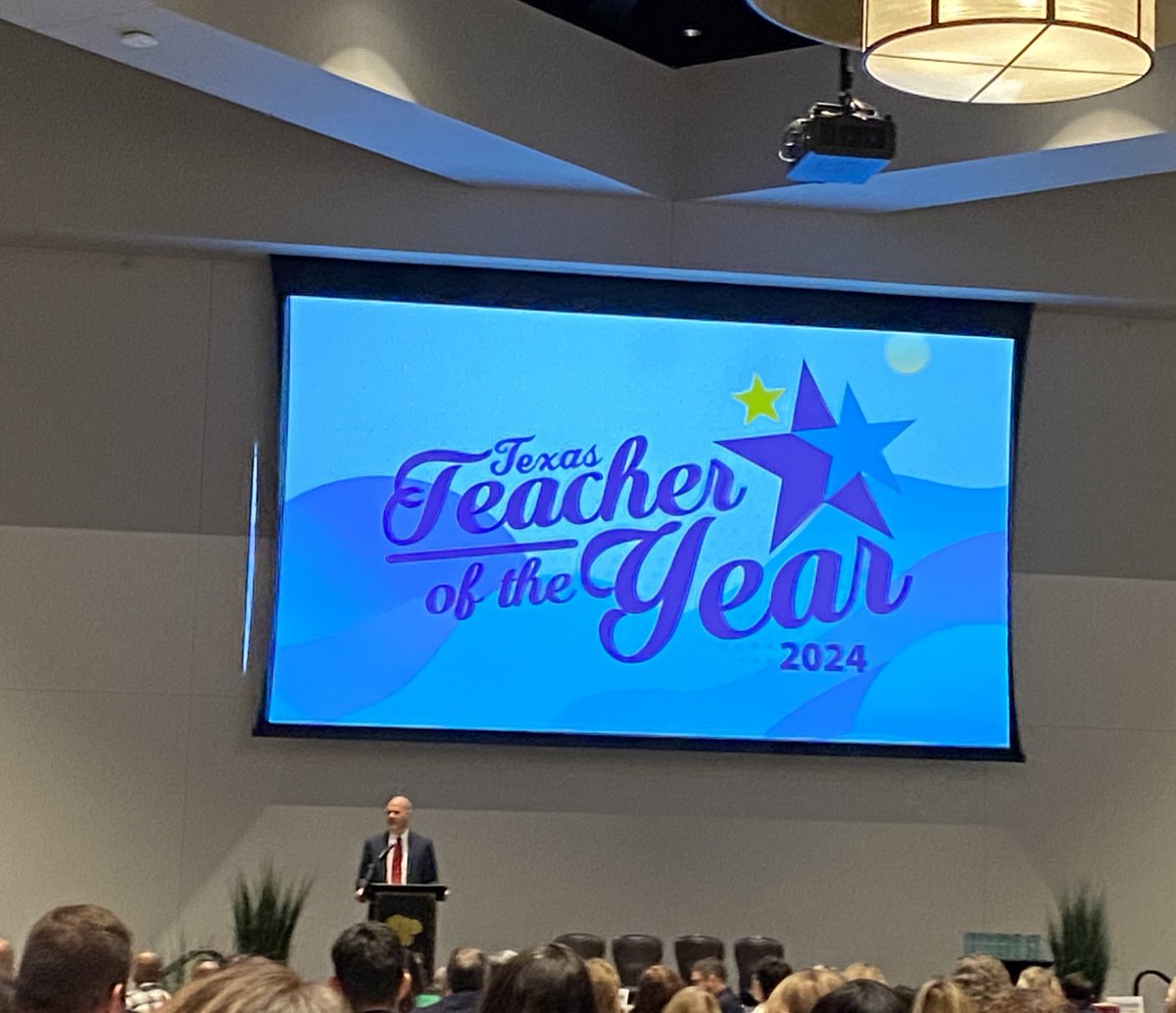 I’m filling my teacher heart listening to some very inspirational stories about #TxEd educators at today’s @tasanet #TXTOY Luncheon! #PublicSchoolProud