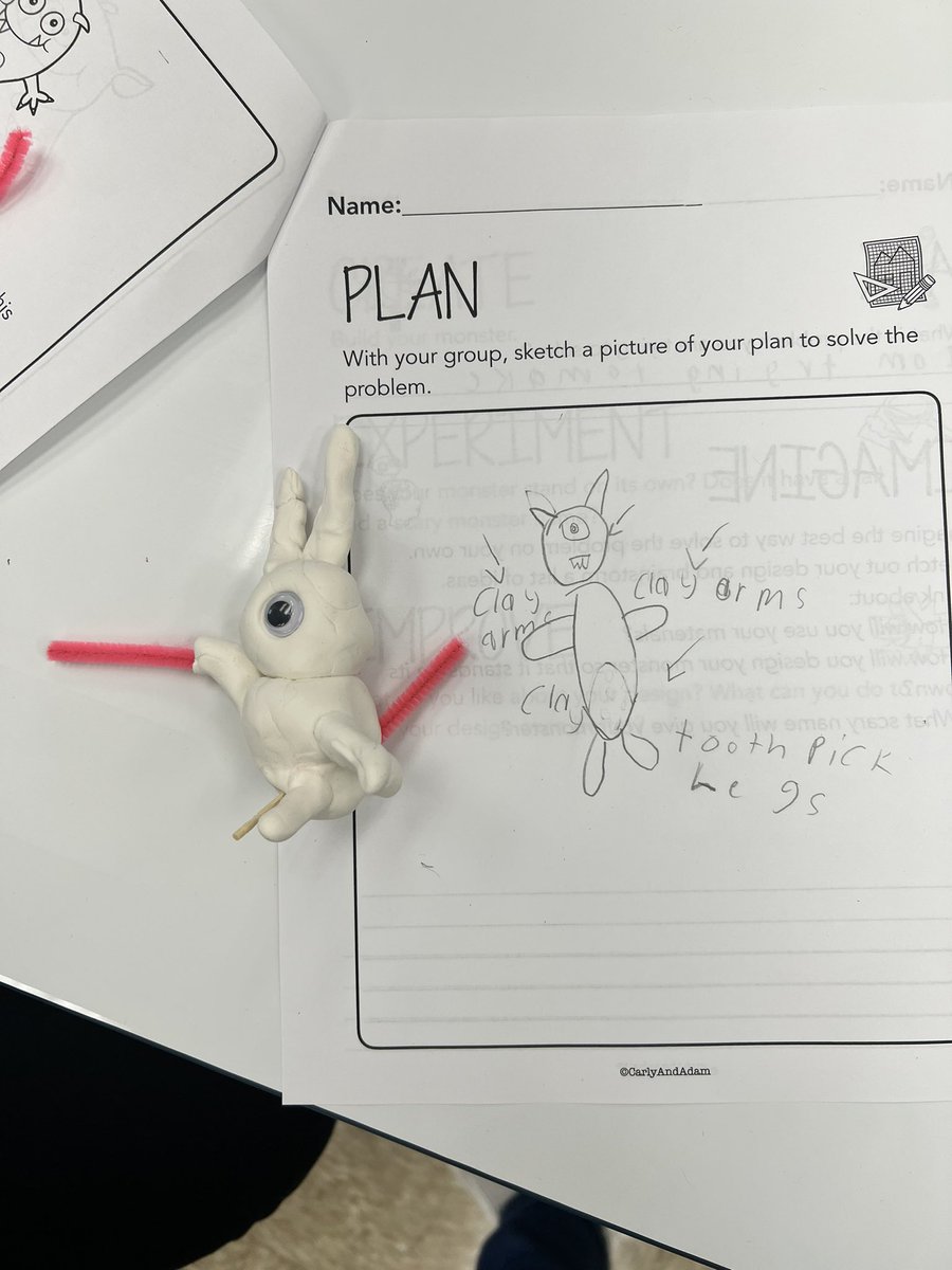 Our 3rd graders loved this STEM challenge! We read the story I Need My Monster by Amanda Knoll, and then got to work creating our very own monsters! These Grissom Gators knocked this one out of the park and look how great they turned out! <a href="/MrYanuzzelli/">Jim Yanuzzelli</a> <a href="/GrissomGator/">GrissomPrincipal</a>