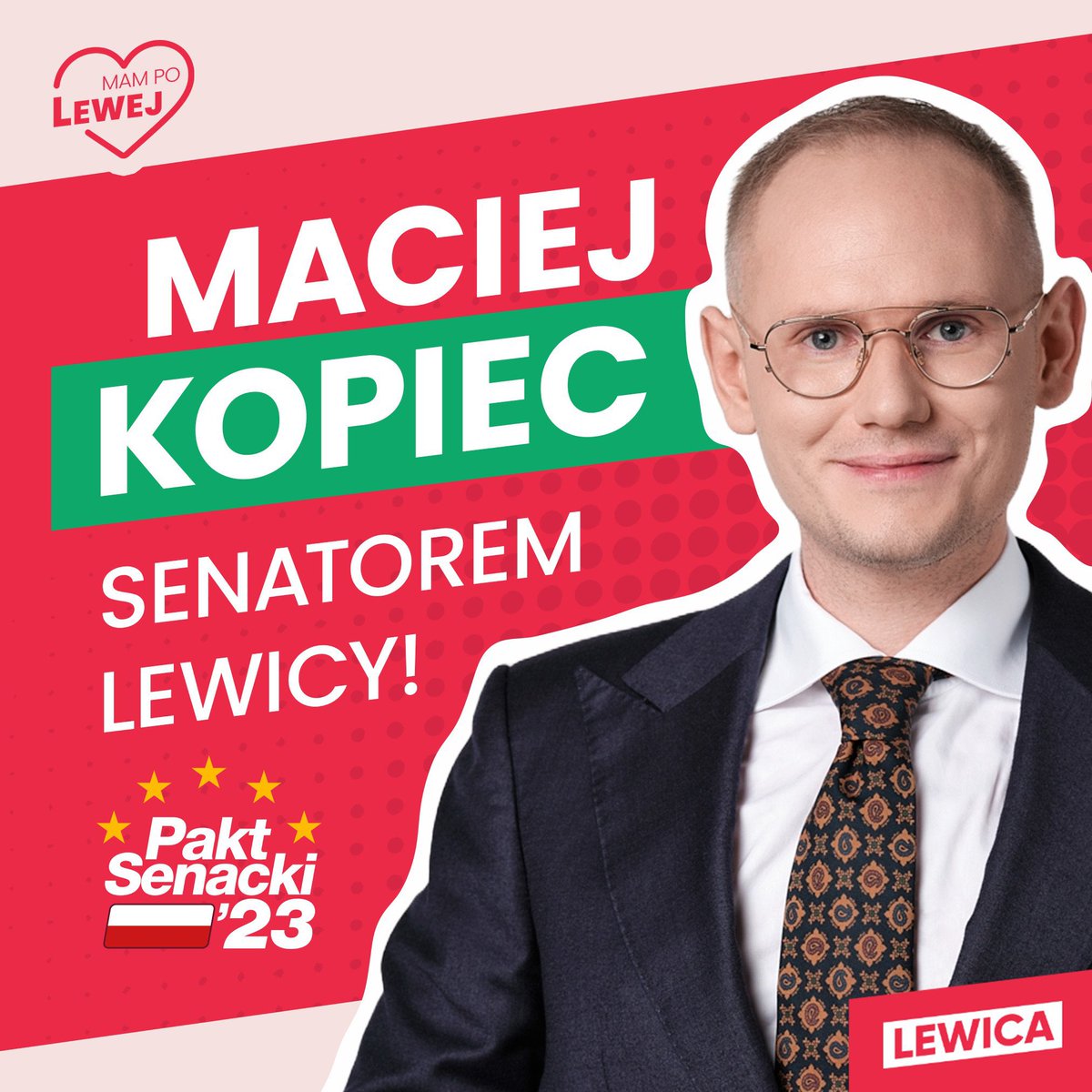 __Lewica's tweet photo. Ślązak w Sejmie, a zarazem najmłodszy senator w Polsce — poznajcie @KopiecMaciej! 💪

Maciej jest naszym senatorem w okręgu śląskim (nr 80), sam mówi o sobie jako o dumnym Ślązaku; nie wierzy w olśnienia, tylko ciężką pracę – to właśnie dzięki niej 15 października pokonał kandydata PiS wynikiem 77915 głosów. 🔥

💬 Jak sam pisze:
“Dziękuję. Ilość głosów zapiera dech w piersiach. Zrobię wszystko, żeby Was nie zawieść. Dla Śląska, dla Polski, dla Was.”

Maćku, dziękujemy i życzymy powodzenia na nowej funkcji — wiemy, że nie zawiedziesz w walce o nowoczesną i europejską Polskę! ❤
