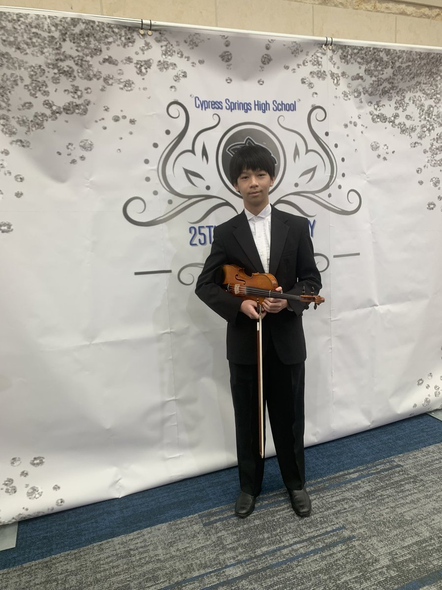 Congratulations Chenlu for making it into the region 27 Region Orchestra!!!
<a href="/CySpringsHS/">Cypress Springs HS</a> <a href="/CFISD_FineArts/">John Morrison</a> <a href="/CySpringsOrch/">CySprings HS Orchestra</a>