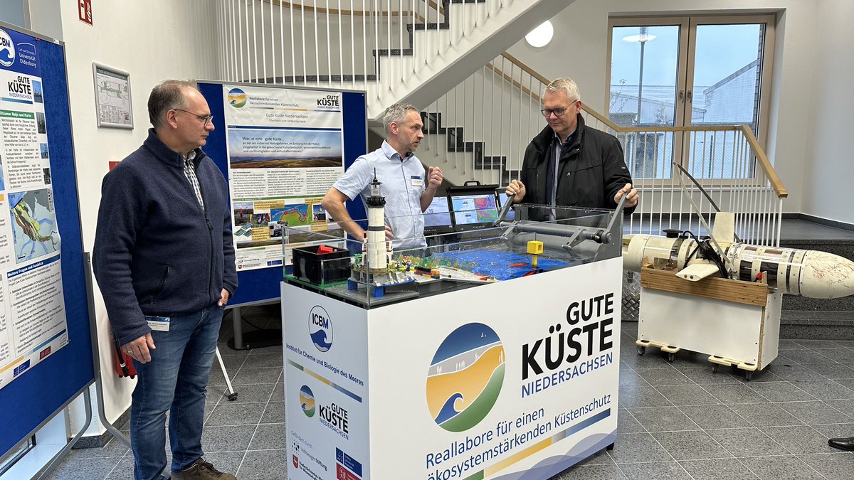 Badewien (@thomasbadewien) on Twitter photo Björn Thümler as a member of the Lower Saxony parliament visits the <a href="/ICBM_uol/">ICBM_uol | @icbm-uol.bsky.social</a> #Wilhelmshaven and gets insights into the results of the project <a href="/GuteKueste/">Gute Küste Niedersachsen</a>
<a href="/ZfMarS_ICBM/">ZfMarS</a>
@UniOldenburg Björn Thümler as a member of the Lower Saxony parliament visits the <a href="/ICBM_uol/">ICBM_uol | @icbm-uol.bsky.social</a> #Wilhelmshaven and gets insights into the results of the project <a href="/GuteKueste/">Gute Küste Niedersachsen</a>
<a href="/ZfMarS_ICBM/">ZfMarS</a>
@UniOldenburg