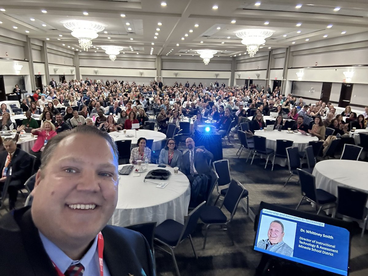 whittneysmith_'s tweet photo. What an honor… to take biggest selfie I have ever taken; to receive the Fred Podolski Leadership and Innovation Award alongside my colleagues and friends; and to receive a congratulations from Fred Posolski’s wife. It was truly a great day! #MineolaProud #litechsummit https://t.co/CtkdYT882V