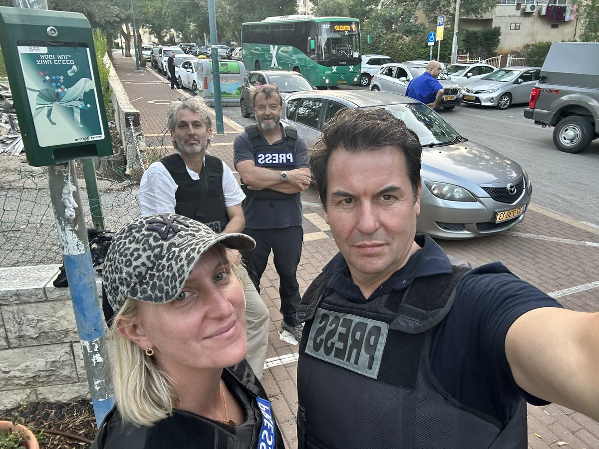 Our fine #CNN team in northern #Israel <a href="/luisgrahamyooll/">Luigy</a> <a href="/FlorenceDAttlee/">Florence DaveyAttlee</a> and “Monty”
