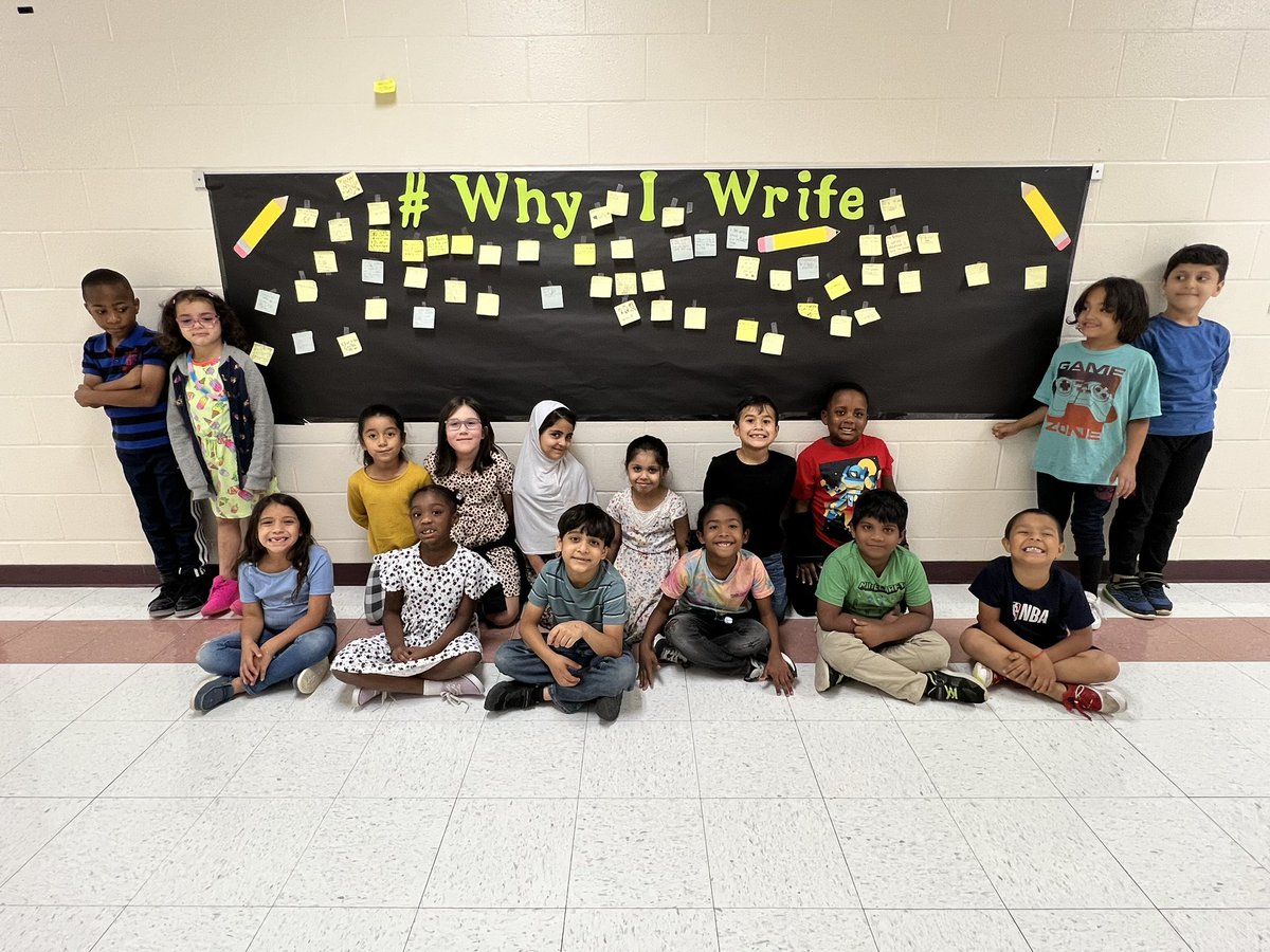 We write because of the love of learning we share and because we get to express ourselves through words on paper! ✏️ @NISDMcDermott @nisdelemelar @BriannaSantill7 #WhyIWrite