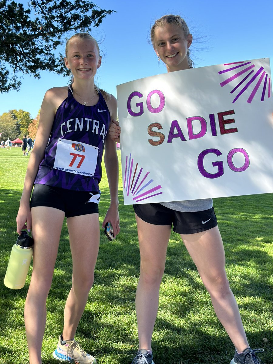 Congratulations Sadie on your 29th place at the 2023 Nebraska State Country Meet! You had a wonderful race! #downtownproud