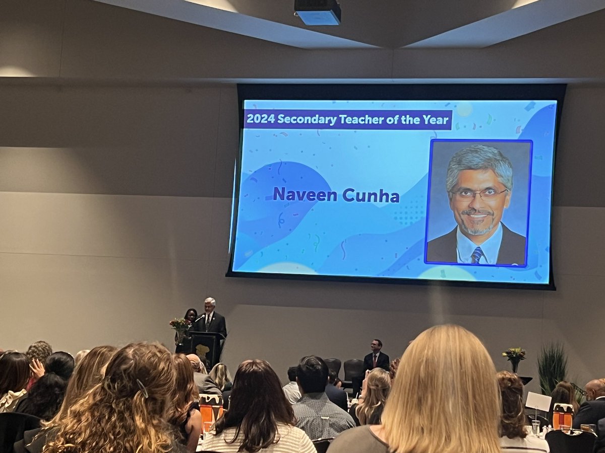 Congratulations to @BryanISD Naveen Cunha, former @Region4ESC team member, for being named @tasanet State Secondary Teacher of the Year! #TXTOY #InspiringLeaders