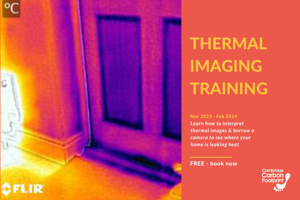 Find out where your home is leaking heat with our FREE online training and TI camera loan scheme across Cam City and South Cambs, there has never been a better time to get your home more cosy! Book bit.ly/45HduWr @camcitco @SouthCambs