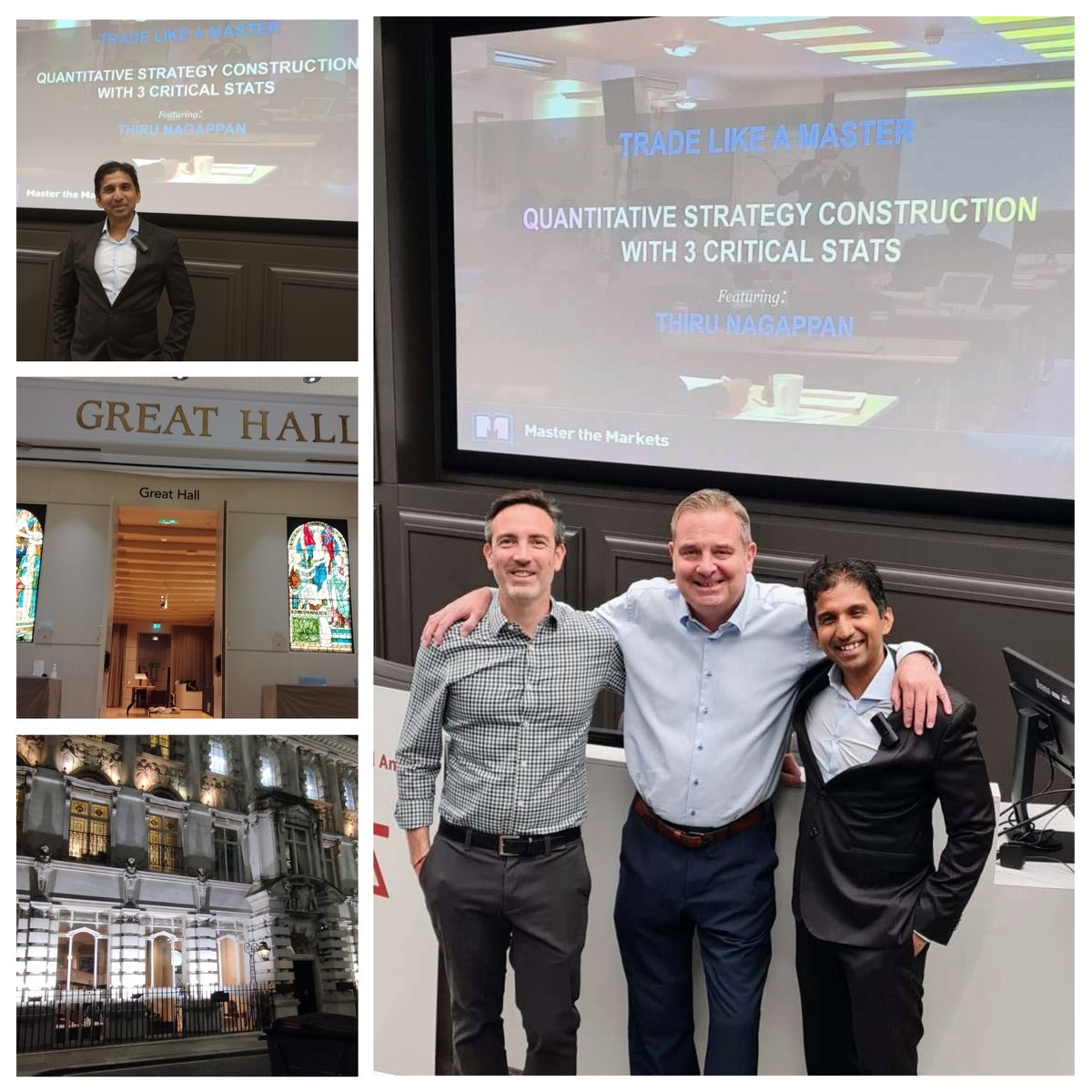 Had a great time presenting our talk on Quantitative Strategy Construction at the Society Of Technical Analysts Limited last week. The audience was fantastic, engaging us with brilliant questions. Many thanks to Jeff Boccaccio for inviting us.
#masterthemarkets #SMI #Trading