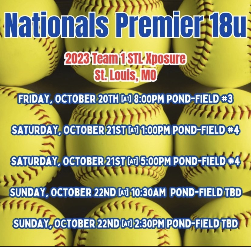 Schedule for St. Louis this weekend!! #Classof2024 #utility #slapper #uncommitted2024