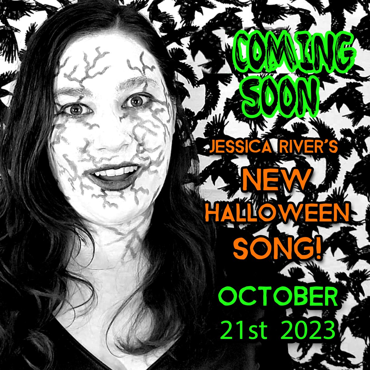 JessicaRiverMus's tweet photo. New Music Video Coming Tomorrow! 🦇🎃👻 #Halloween #JessicaRiver https://t.co/pMJNNClCAW