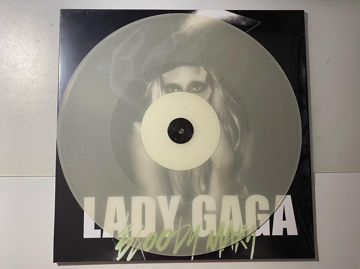 Lady Gaga Now on X: First look at the Bloody Mary Glow In The Dark Vinyl.   / X