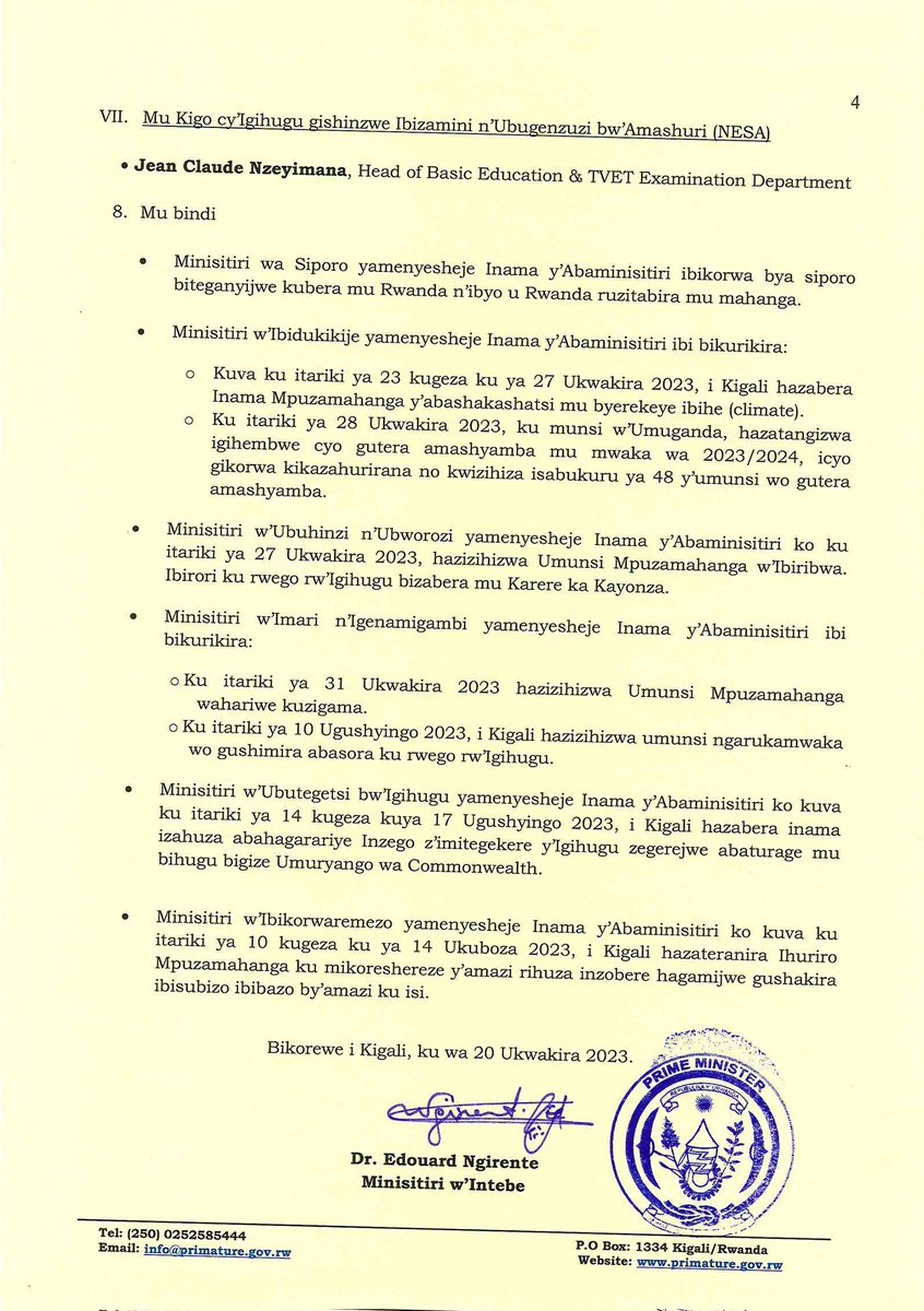 Office of the PM | Rwanda tweet media