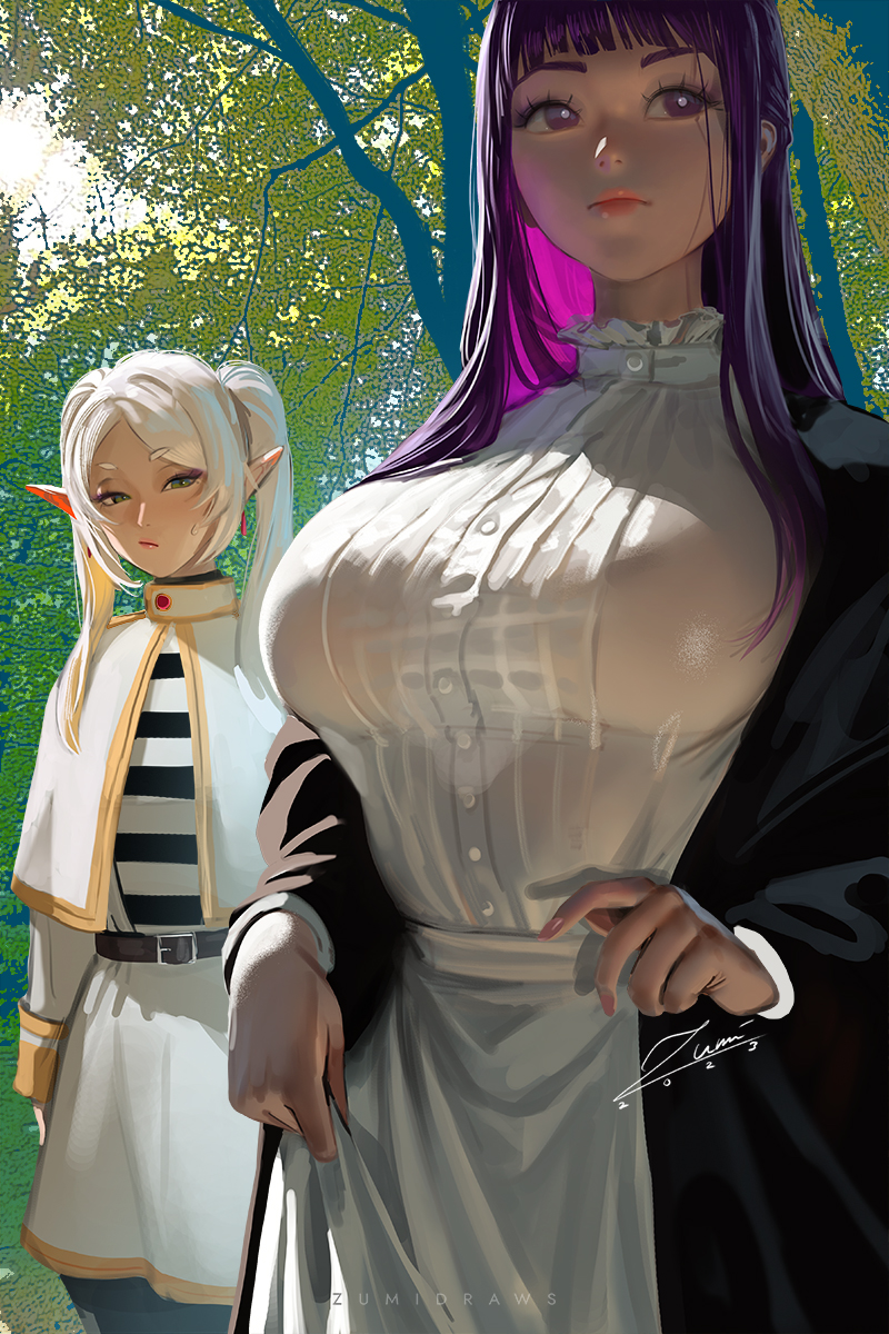 ZumiDraws's tweet photo. Frieren &amp; Fern https://t.co/9az3seHv4K