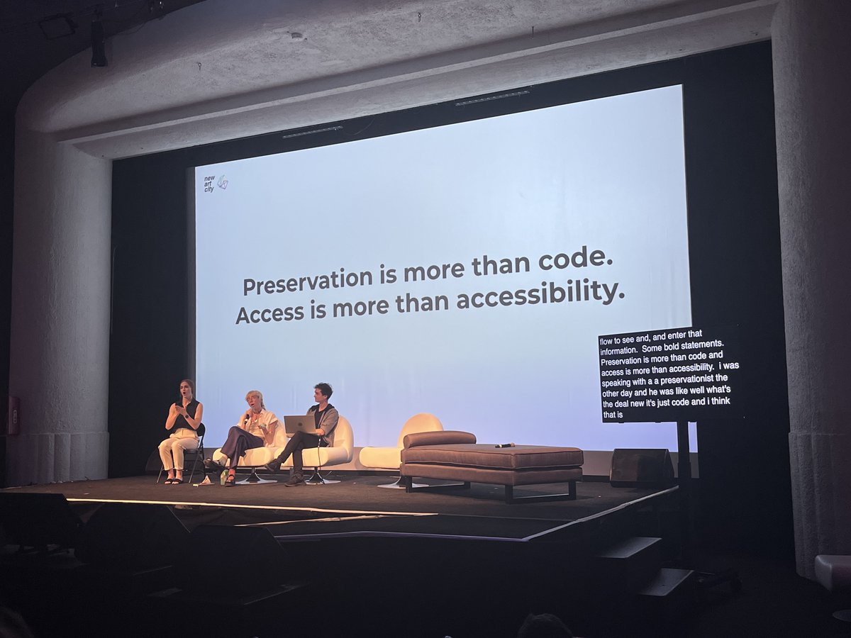 “We felt that we had to preserve new media art and not just store it, because storage and preservation are not the same thing.” 💾 <a href="/miss__sammie/">Sammie Veeler</a> and <a href="/d0nxyz/">d0n.xyz</a>, members of the creative team at <a href="/new_art_city/">New Art City</a>, on developing critical cultural infrastructure for and in community.