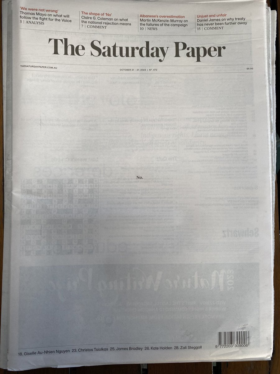 #Saturdaypaper