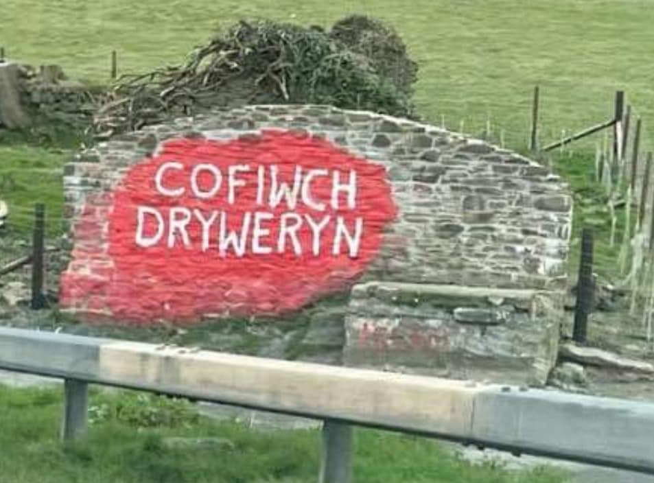 Byth anghofio 

#CofiwchDryweryn
Remember Tryweryn

Fifty eight years ago, an idyllic village in Eryri was flooded to provide Liverpool with water.  which they didn't need nor do so today. All done for profit.