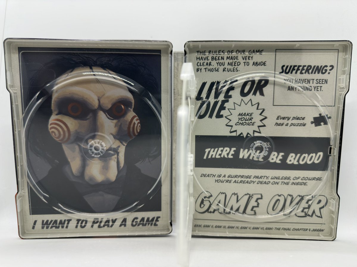 MarcTheLlama91's tweet image. @Walmart Exclusive Saw Collection Steelbook

@OnlySteelBook #saw #jigsaw #sawcollection #kingdomhearts #llamasproductions #bestbuy #marvel #disney #starwars #dc #wb #reaction #marcthellama91 #movie #movies #moviereview #steelbook #steelbookaddict #steelbooks #anime #comic #fyp