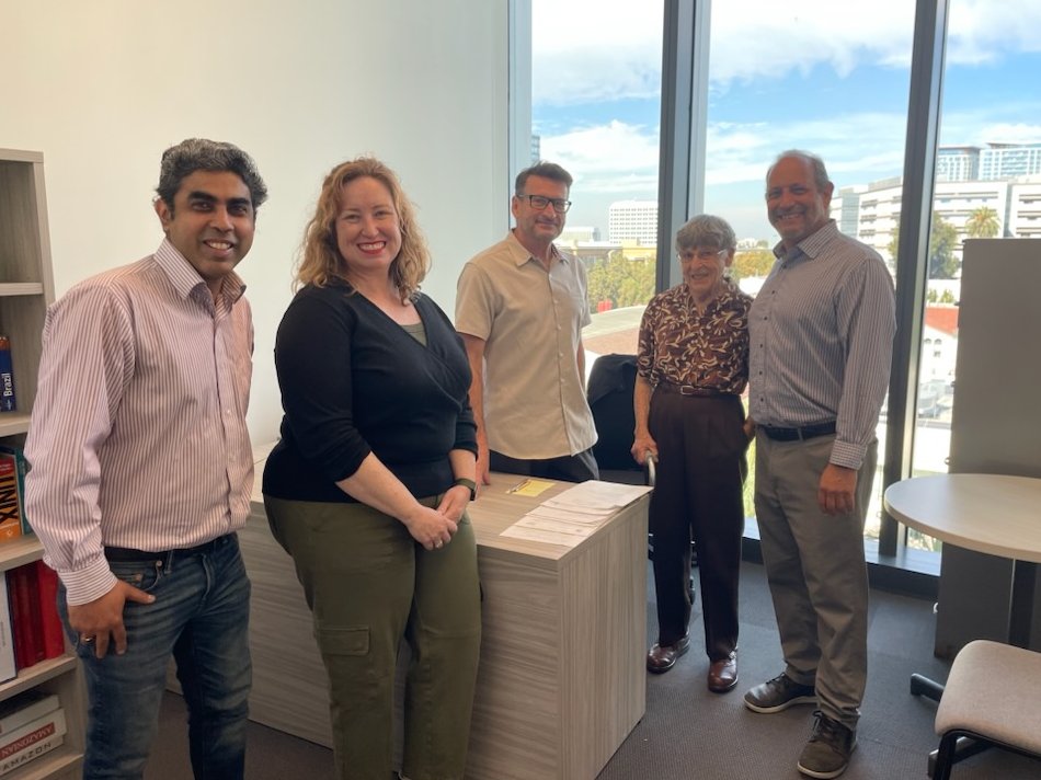 Michael Kaufman (@scideankaufman) on Twitter photo Extremely honored to host Dr. Pat Grilione, #SJSU Emeritus Biology Prof ('66-'03), on a tour of the ISB. Pat is a long-time supporter of the college, and was thrilled to meet with current Bio Profs Kumar Vishal, Bree Grillo-Hill and Cleber Ouverney. <a href="/SJSU/">San José State University</a> <a href="/SJSUalumni/">SJSU Alumni</a> <a href="/SJSUScience/">College of Science</a> Extremely honored to host Dr. Pat Grilione, #SJSU Emeritus Biology Prof ('66-'03), on a tour of the ISB. Pat is a long-time supporter of the college, and was thrilled to meet with current Bio Profs Kumar Vishal, Bree Grillo-Hill and Cleber Ouverney. <a href="/SJSU/">San José State University</a> <a href="/SJSUalumni/">SJSU Alumni</a> <a href="/SJSUScience/">College of Science</a>