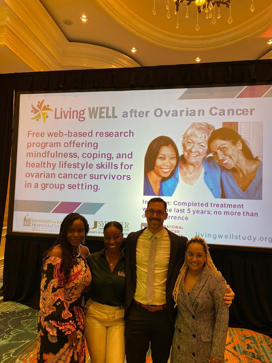 So excited to have our incredible team from the lab of @sophiahlge join us at the 2nd Annual @SylvesterCancer #survivorship symposium!