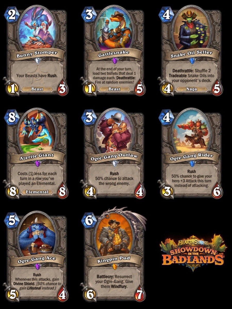 New cards revealed from showdown in the badlands! : r/hearthstone