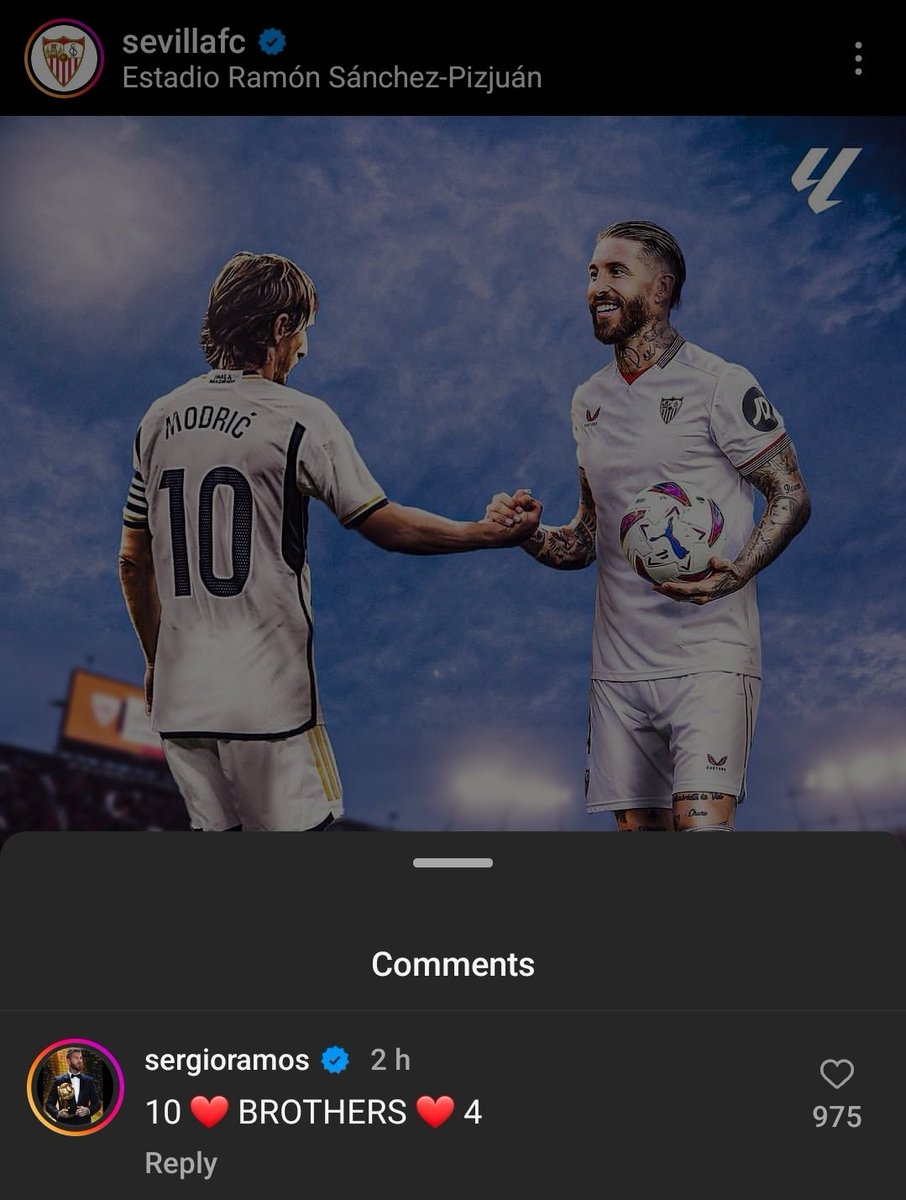 MadridXtra's tweet photo. Sergio Ramos on IG. 🤍 https://t.co/sF5fnJQtGw