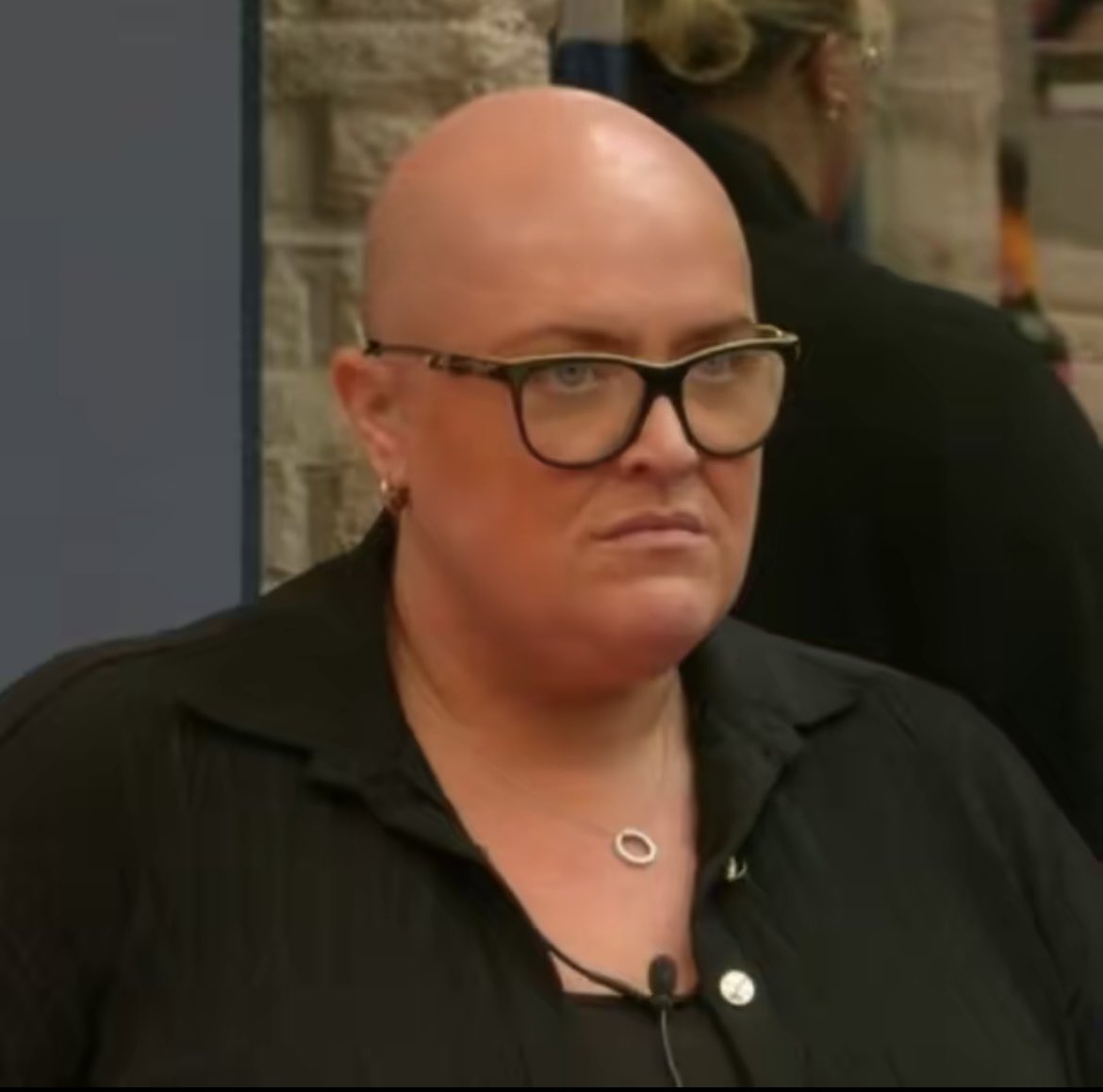 ThatBearRusty's tweet photo. imagine staying in a house for multiple weeks only to come out and find out that everyone hates you and made you bald 😭 #BBUK https://t.co/0IvJtsMmMh