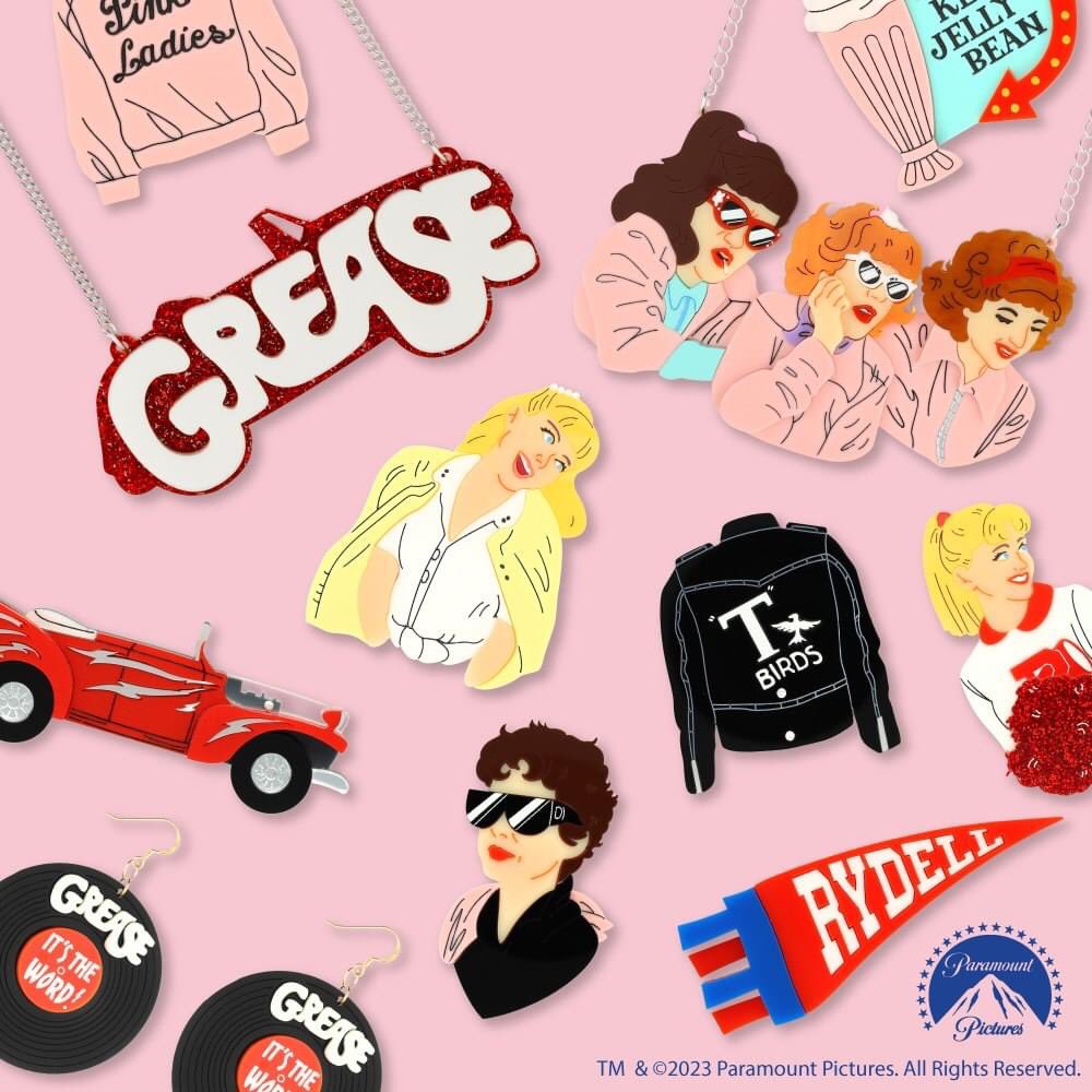 La Vidriola x Grease is here! It’s the jewellery that you want. 🎶 Race over to lavidriola.com to know more about these limited edition and handcrafted designs. ⚡ Collect them all, stud!