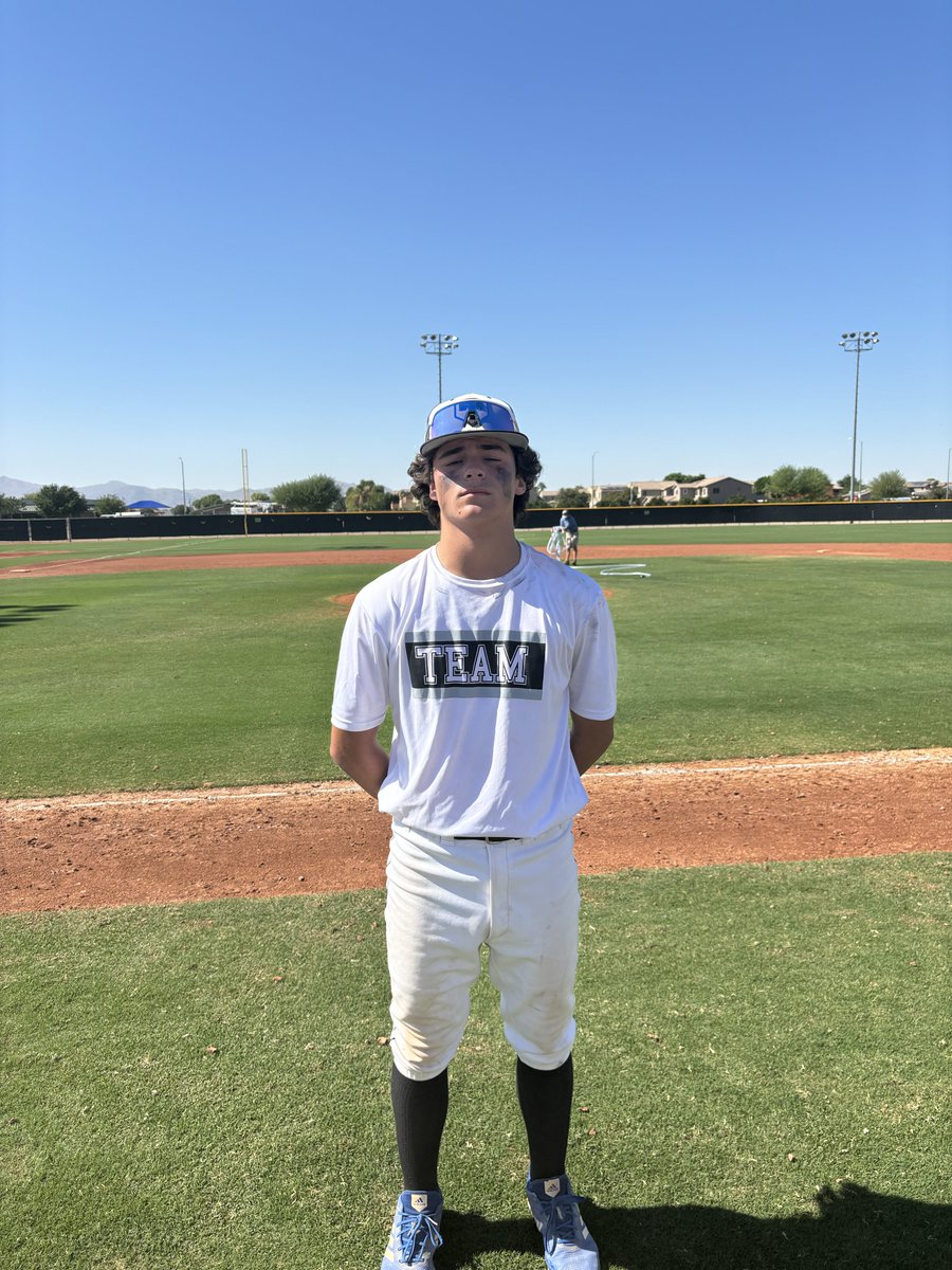 .@AZFallClassic F:@TEAMAnalyticsBB, AZ Select PoG: Yoshi Schaugaard 1-2, RBI, 3R, BB Hitter: Ryder Robinson 3-3, 3 RBI