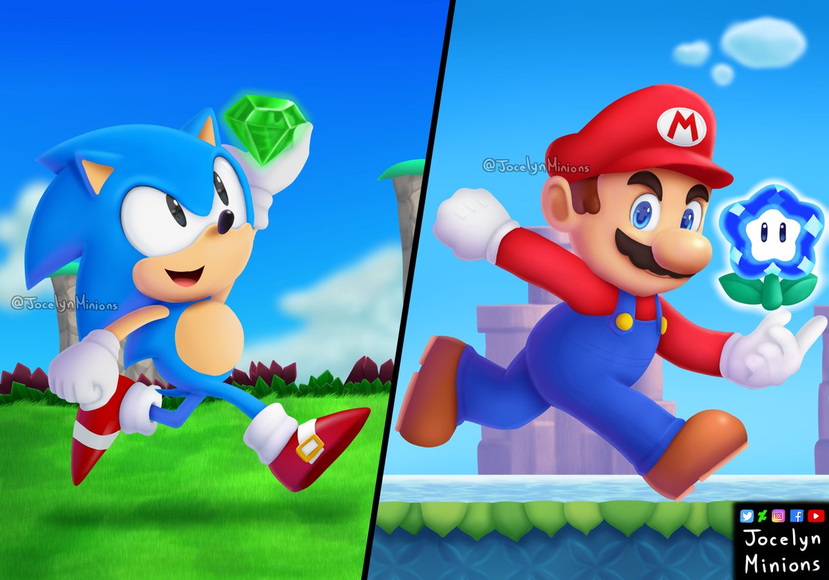 Super Mario Bros. Wonder e Sonic Superstars trazem a rivalidade