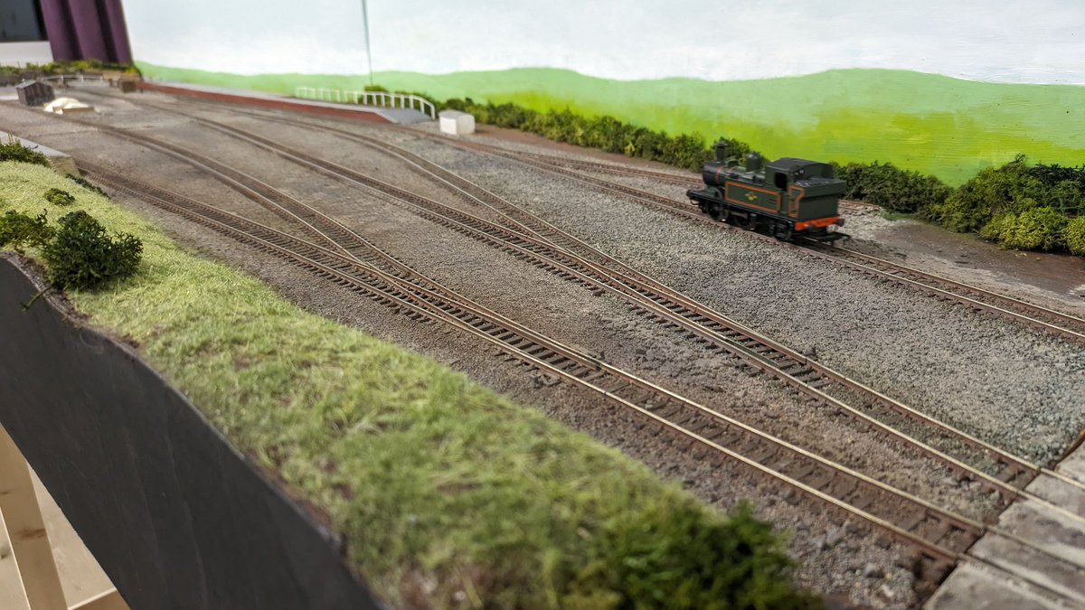 Testing of our new Lambourn layout, ready for next week's NMRC annual exhibition. Still work in progress, but looking good so far, we think. #NMRCrunningNight