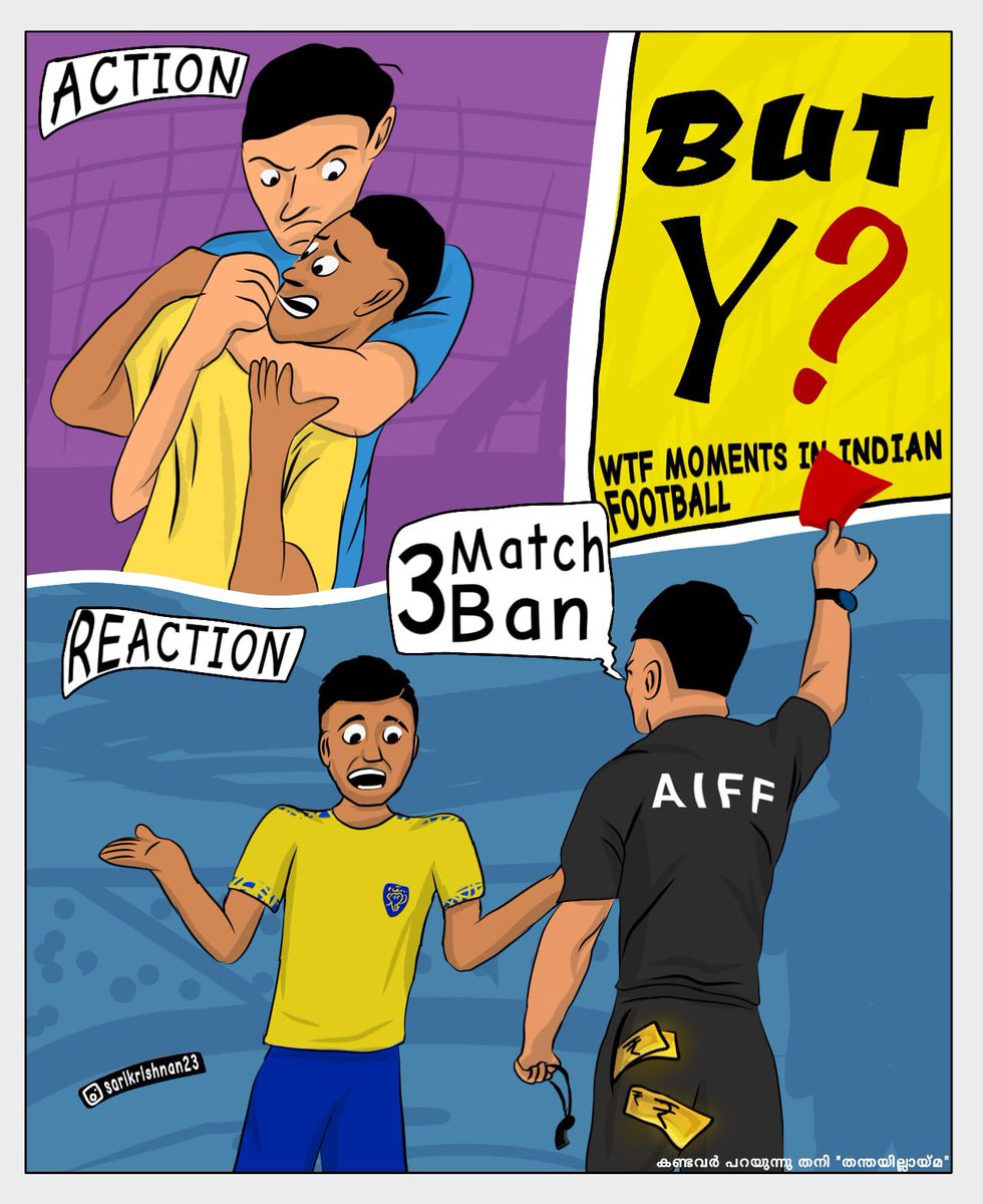 iamshafiii's tweet photo. Indian $uper League @IndSuperLeague 

One League, Different Rules.🤬

#isl #indianfootball #football #kbfc #manjappada #fifa @IndianFootball @FIFAcom @KeralaBlasters @kbfc_manjappada #kbfc_manjappada #aiff @kalyanchaubey @Shaji4Football @nalapad https://t.co/QB8wU45a5P