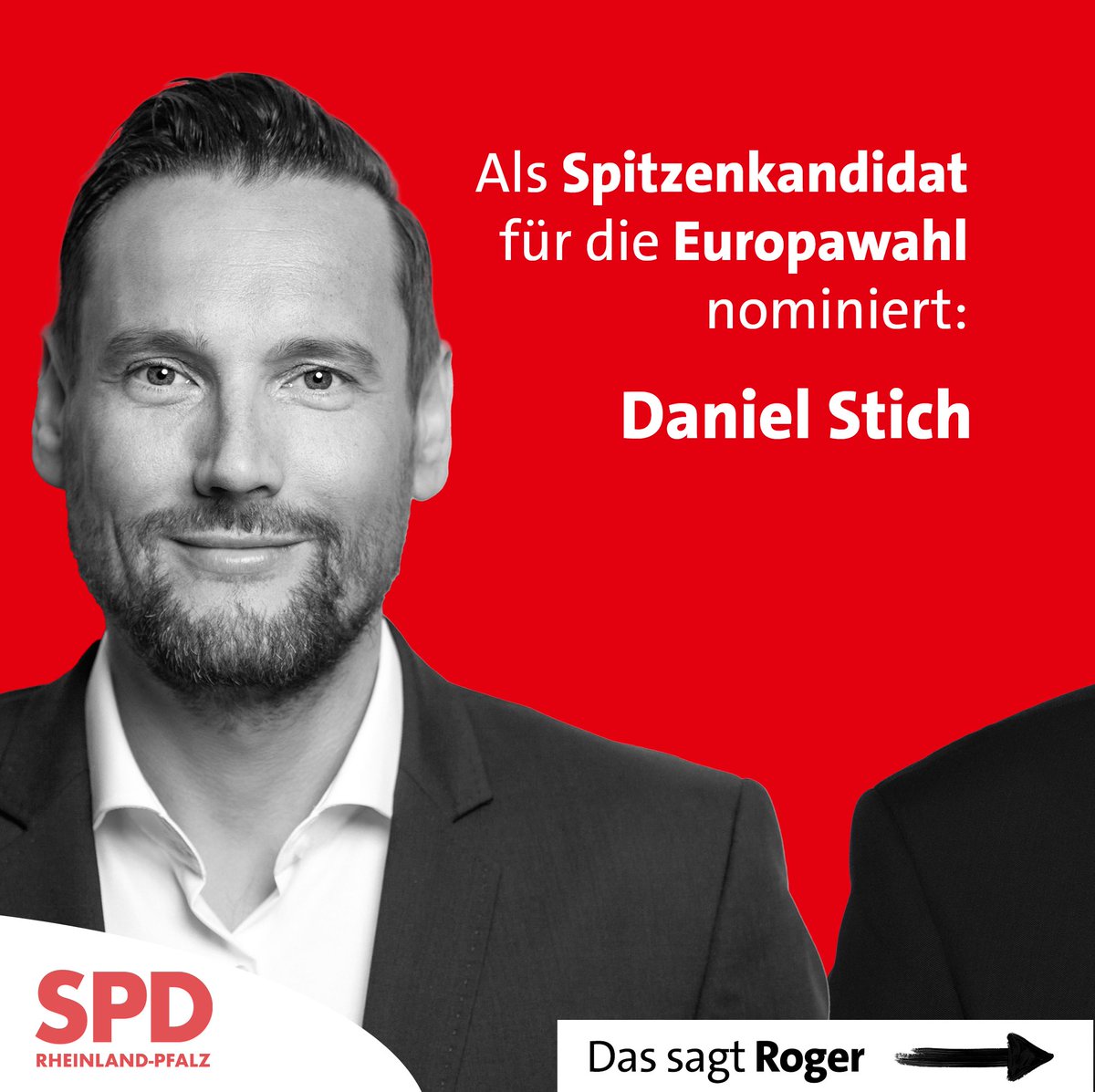 spdrlp's tweet photo. Der Landesvorstand hat am Abend einstimmig beschlossen, Daniel Stich als Spitzenkandidat der SPD Rheinland-Pfalz für die #Europawahl im kommenden Jahr zu nominieren. https://t.co/HbV1ewRJfS