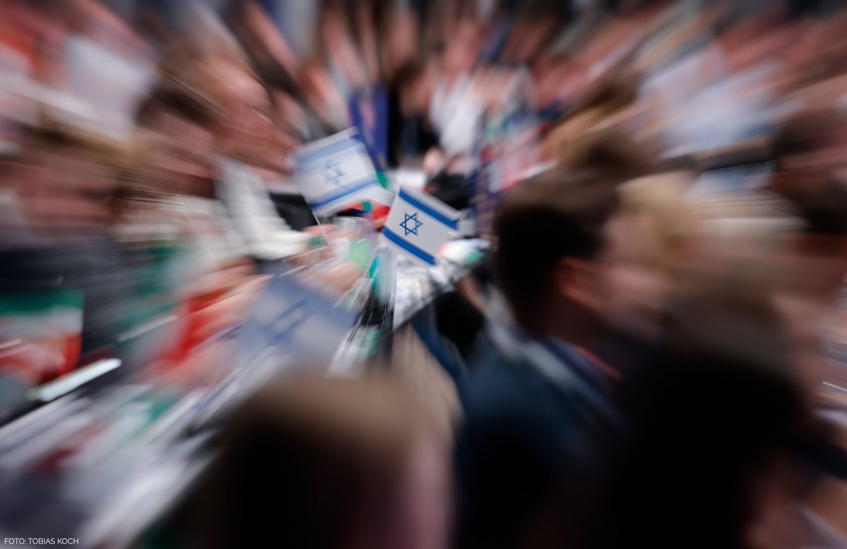 Mit ganzer Kraft setzen wir uns für den Schutz Israels und des jüdischen Lebens in 🇩🇪 ein. 
Das hat der #dlt23 mit einem Initiativantrag – der " Braunschweiger Erklärung" – soeben beschlossen. 
📲data.junge-union.de/pdf/2023/10/20…