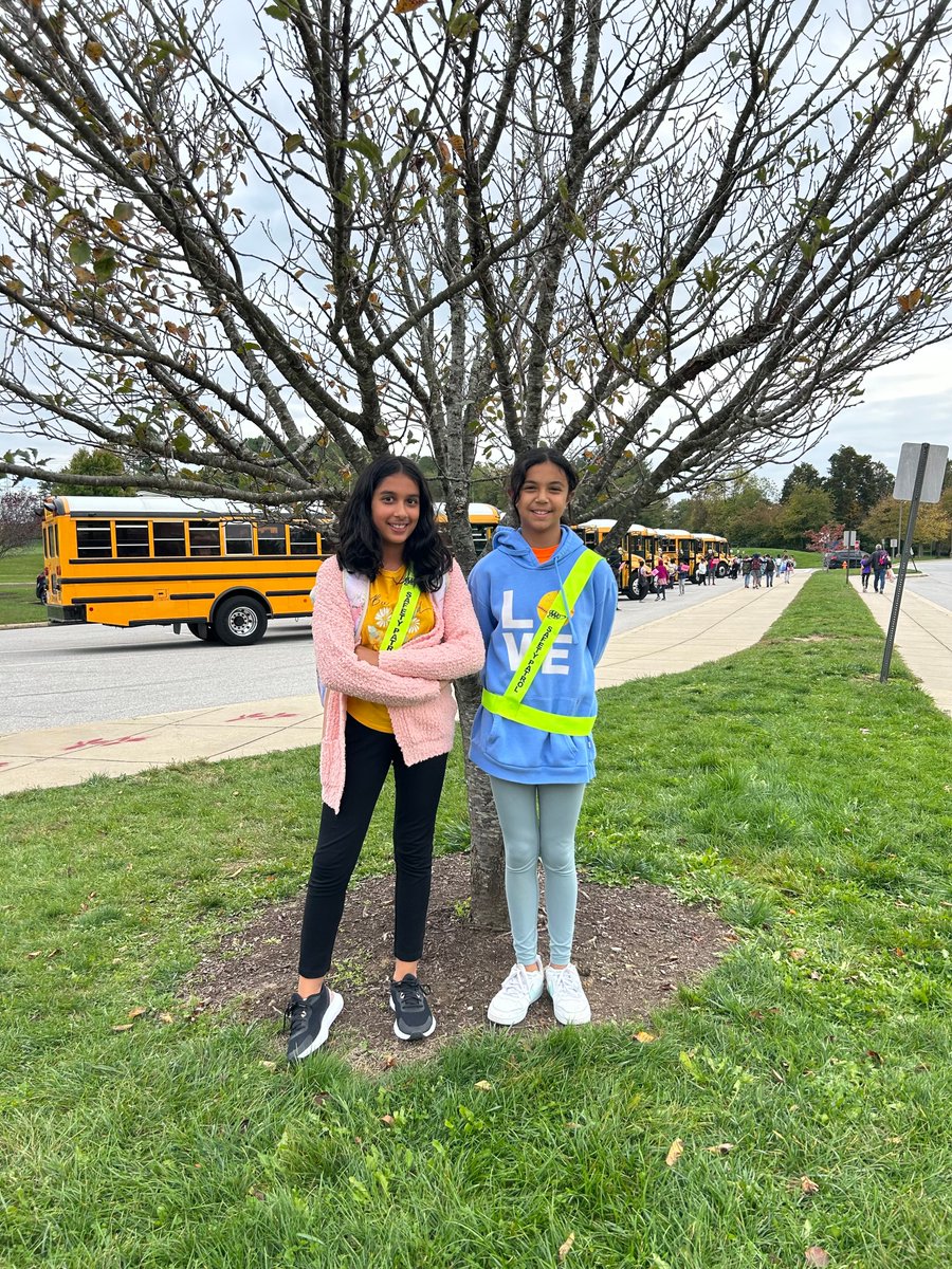 Our 5th grade Safety Patrol members had a great first week! #Safetypatrol #VeteransEagles